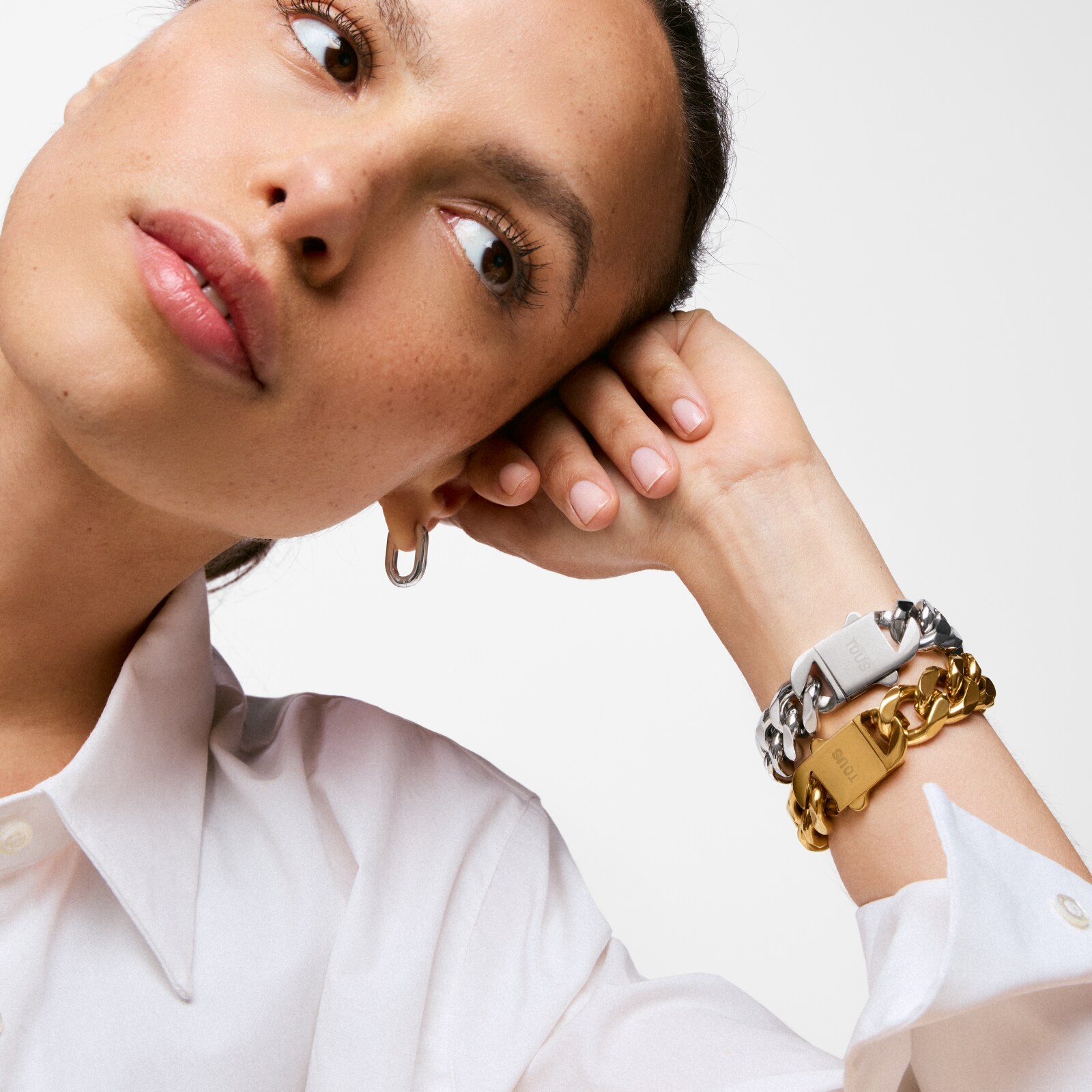 PULSERA CADENA BARBADA DE ACERO TOUS BASICS - 5