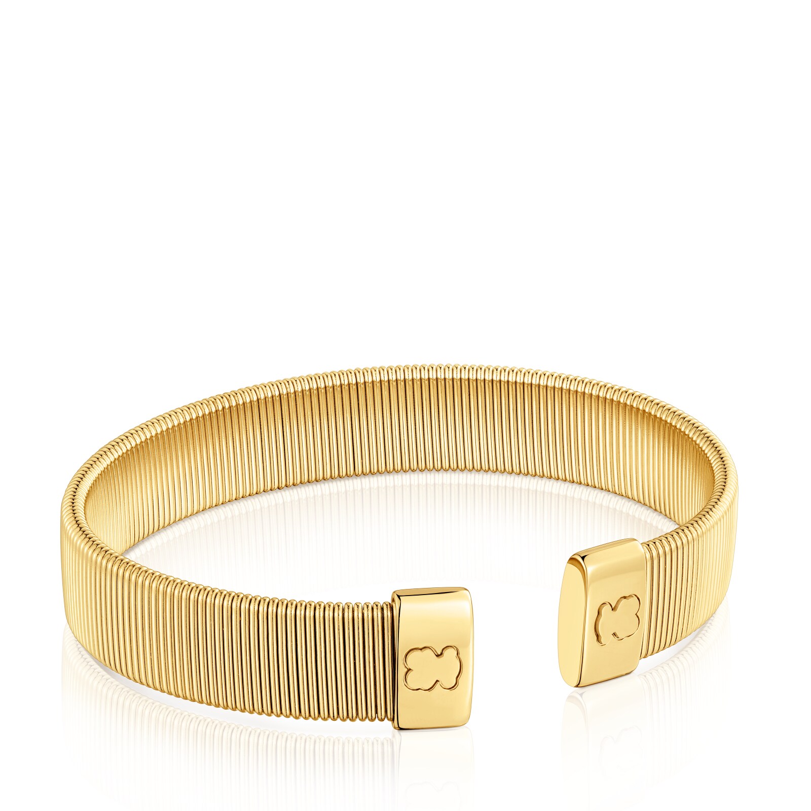 PULSERA ESCLAVA DE ACERO DORADO 12 MM BULEVARD - 1