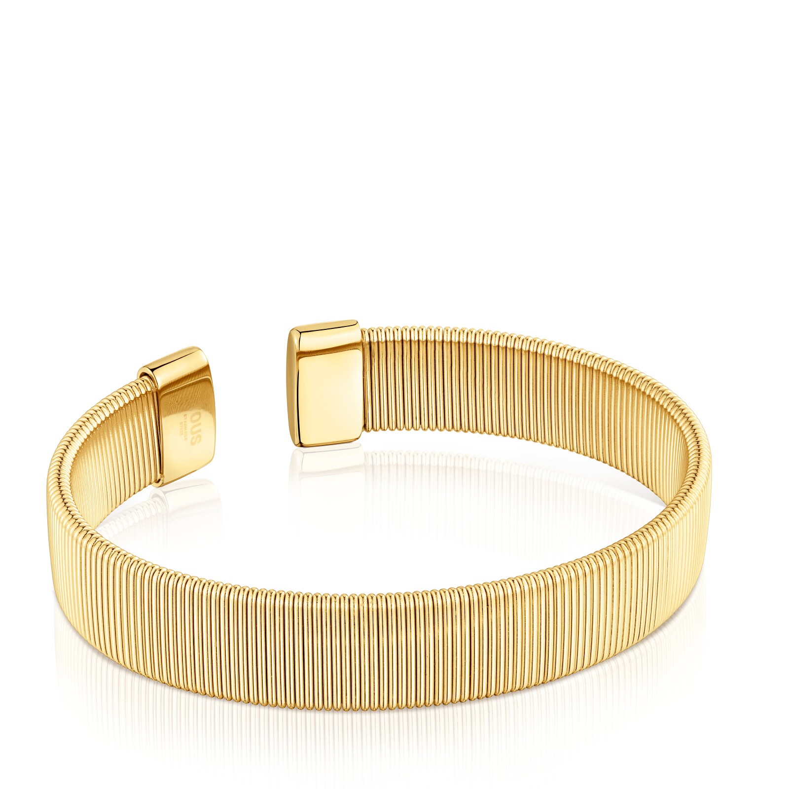 PULSERA ESCLAVA DE ACERO DORADO 12 MM BULEVARD - 2