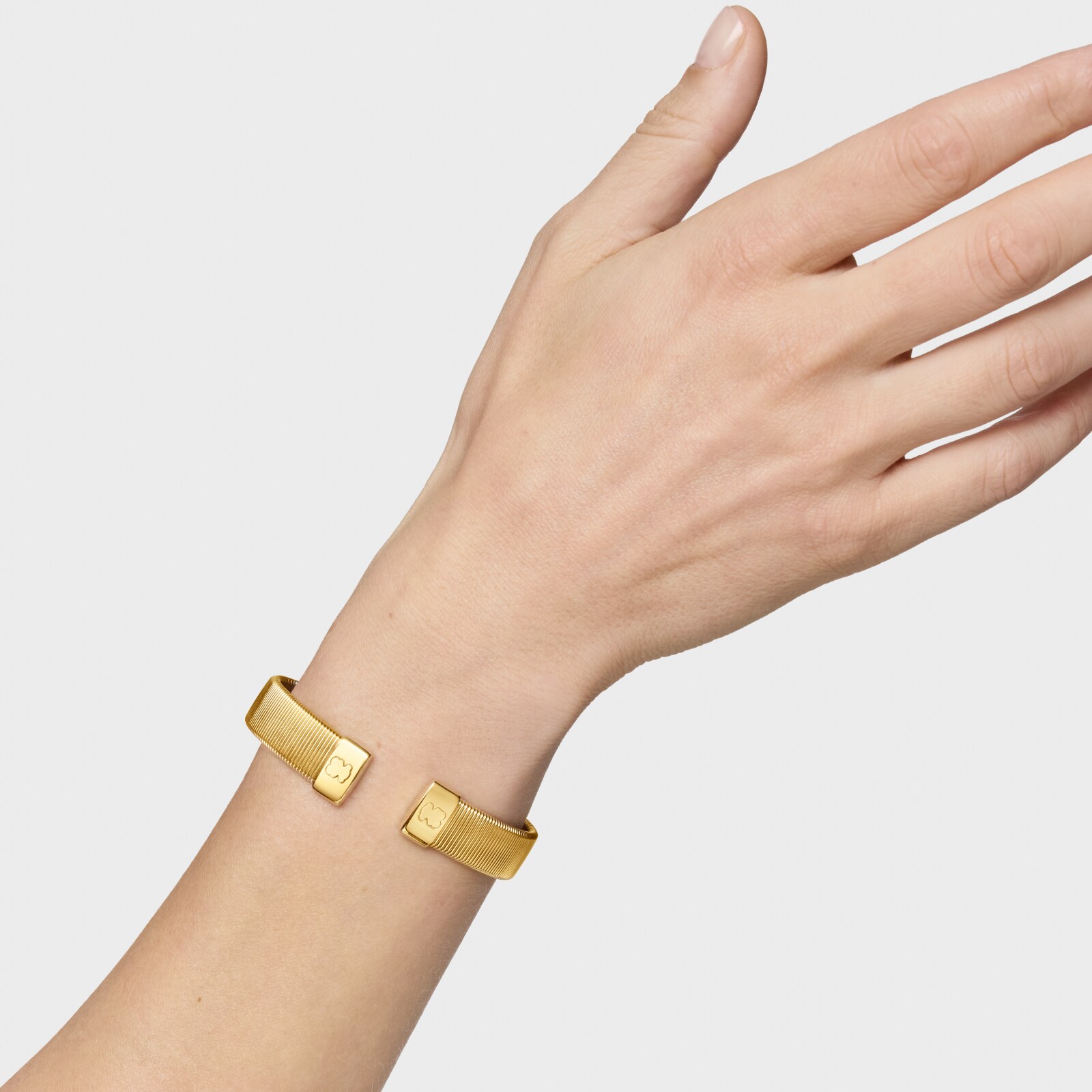 PULSERA ESCLAVA DE ACERO DORADO 12 MM BULEVARD - 4