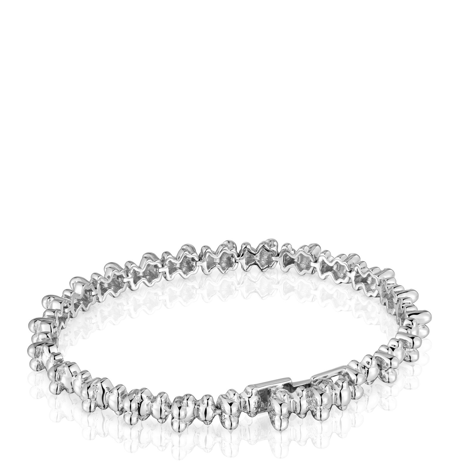 PULSERA CADENA DE PLATA MOTIVOS OSO BOLD BEAR - 1