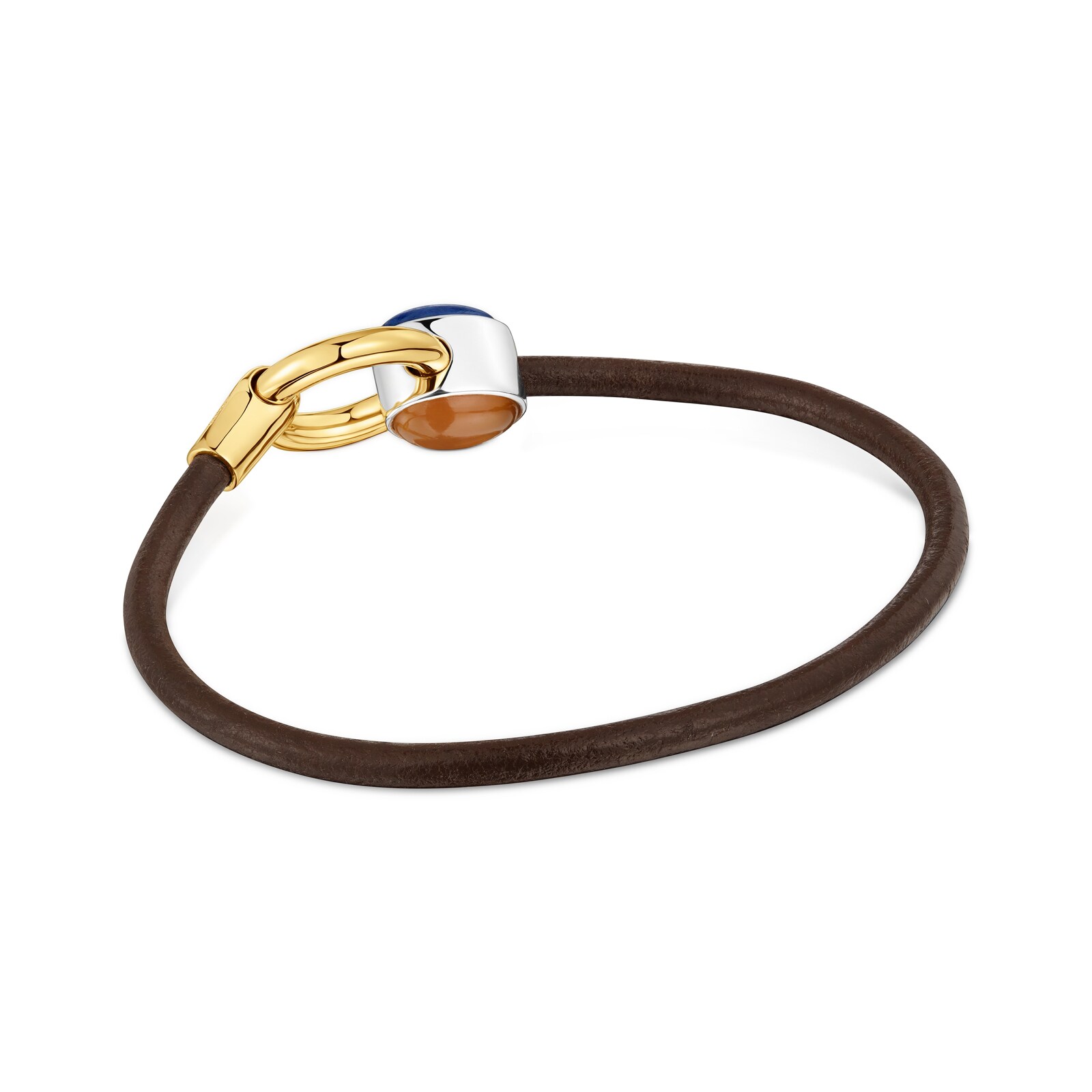 PULSERA BICOLOR CON CALCEDONIA Y CORDÓN DE PIEL TOUS GEM POWER - 2