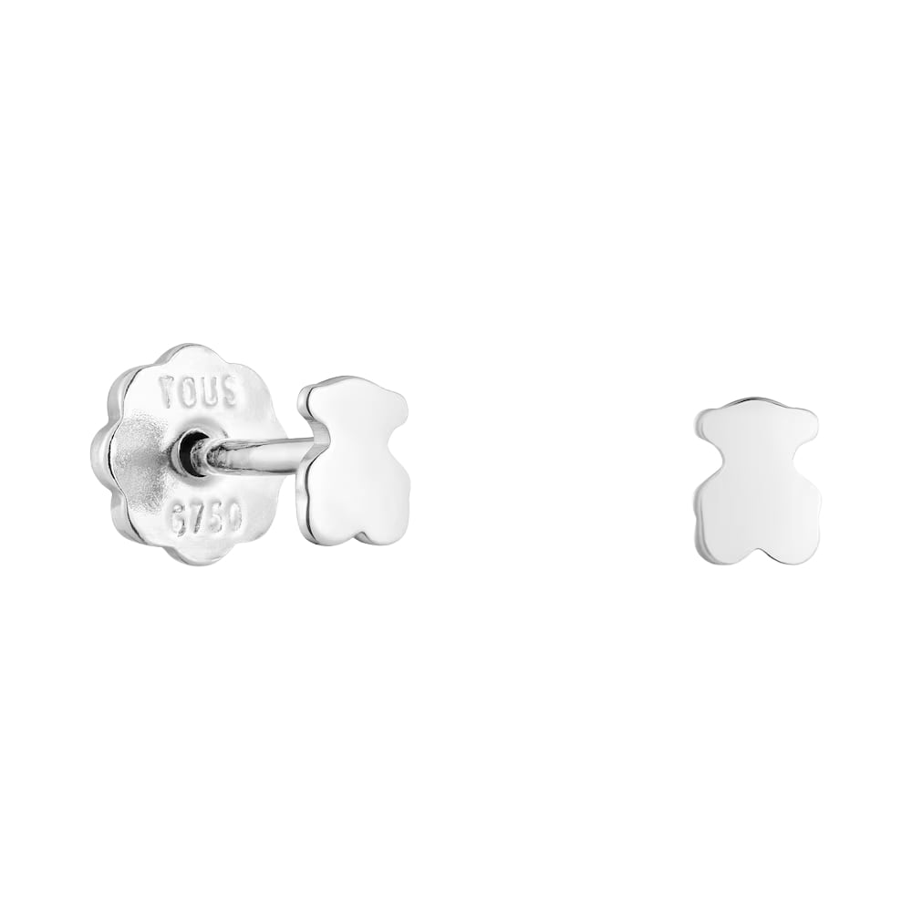 ARETES DE ORO BLANCO TOUS BABY - 1