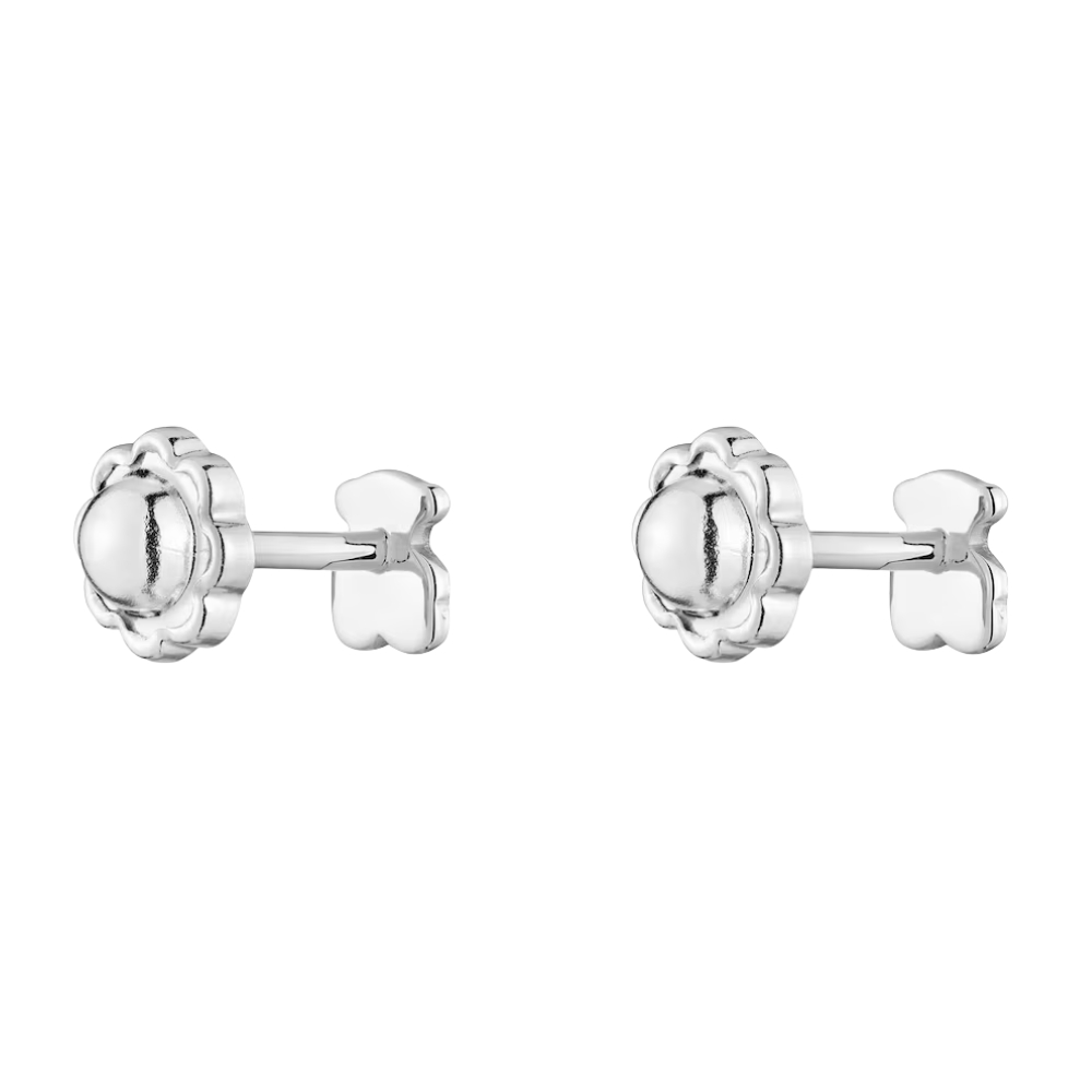 ARETES DE ORO BLANCO TOUS BABY - 2