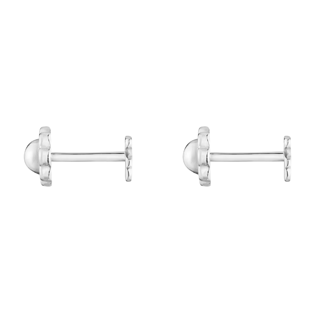 ARETES DE ORO BLANCO TOUS BABY - 3