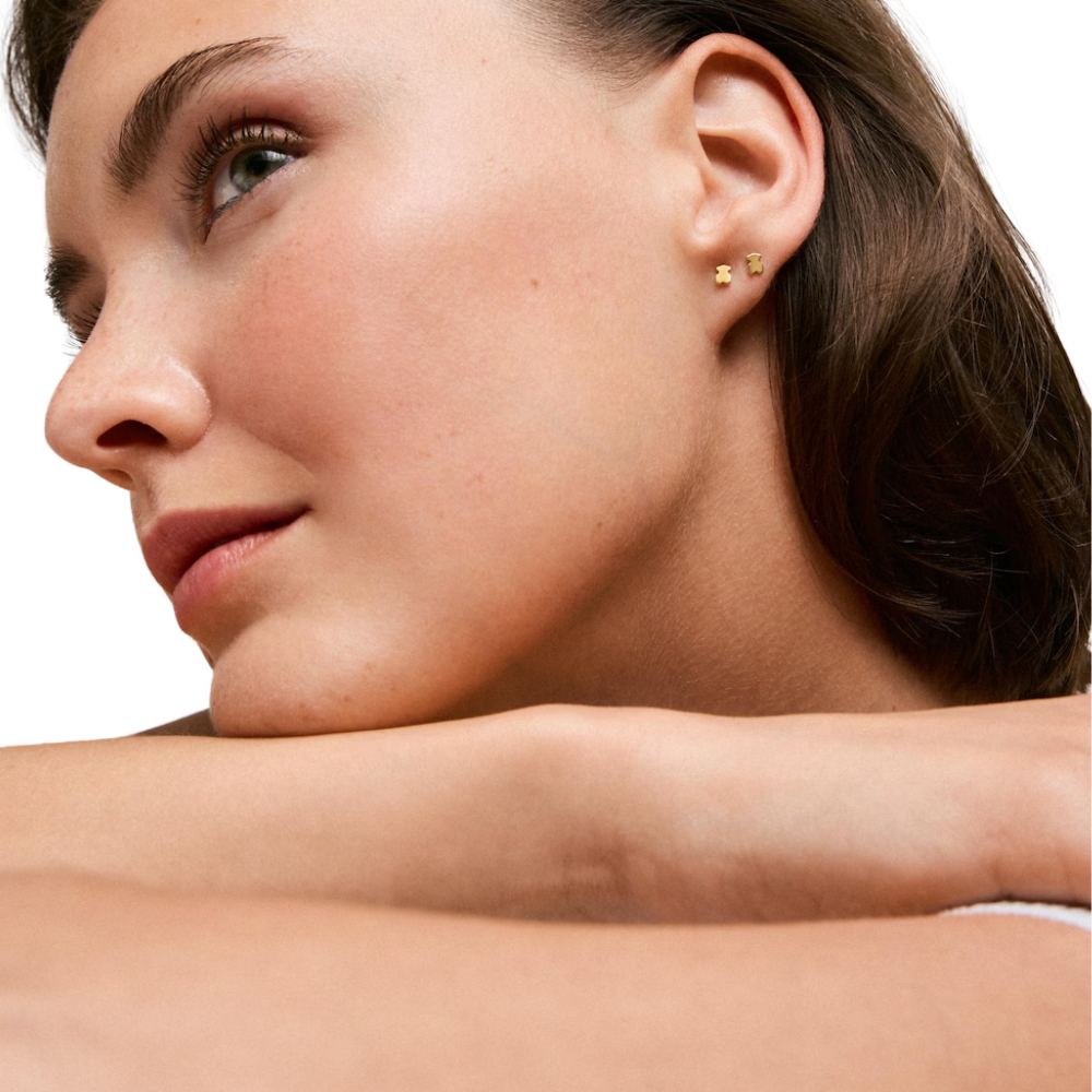 ARETES DE ORO Y MOTIVO OSO TOUS BASICS - 4