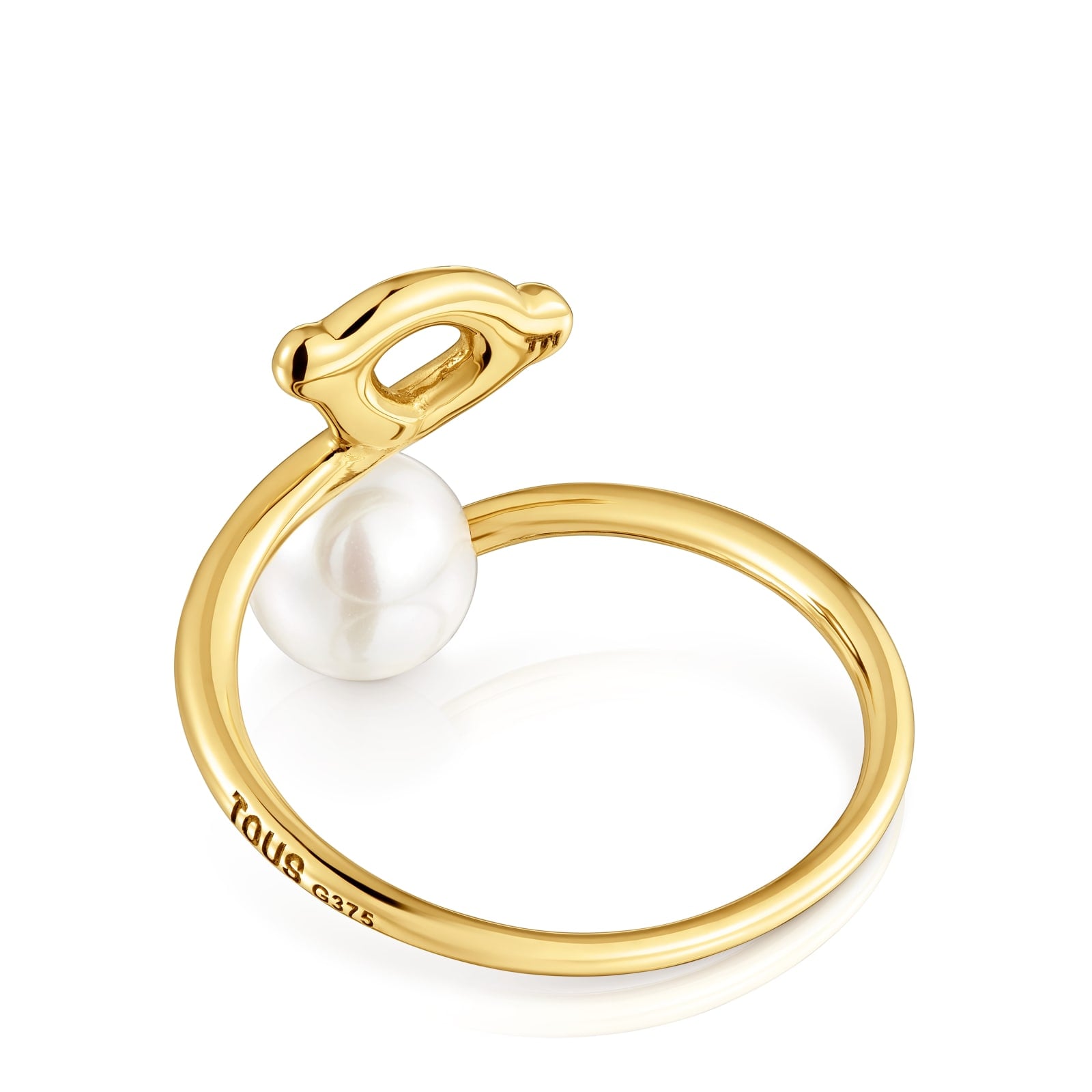 ANILLO DE ORO 9 KT MOTIVO OSO Y PERLA CULTIVADA TOUS INFINITY - 3