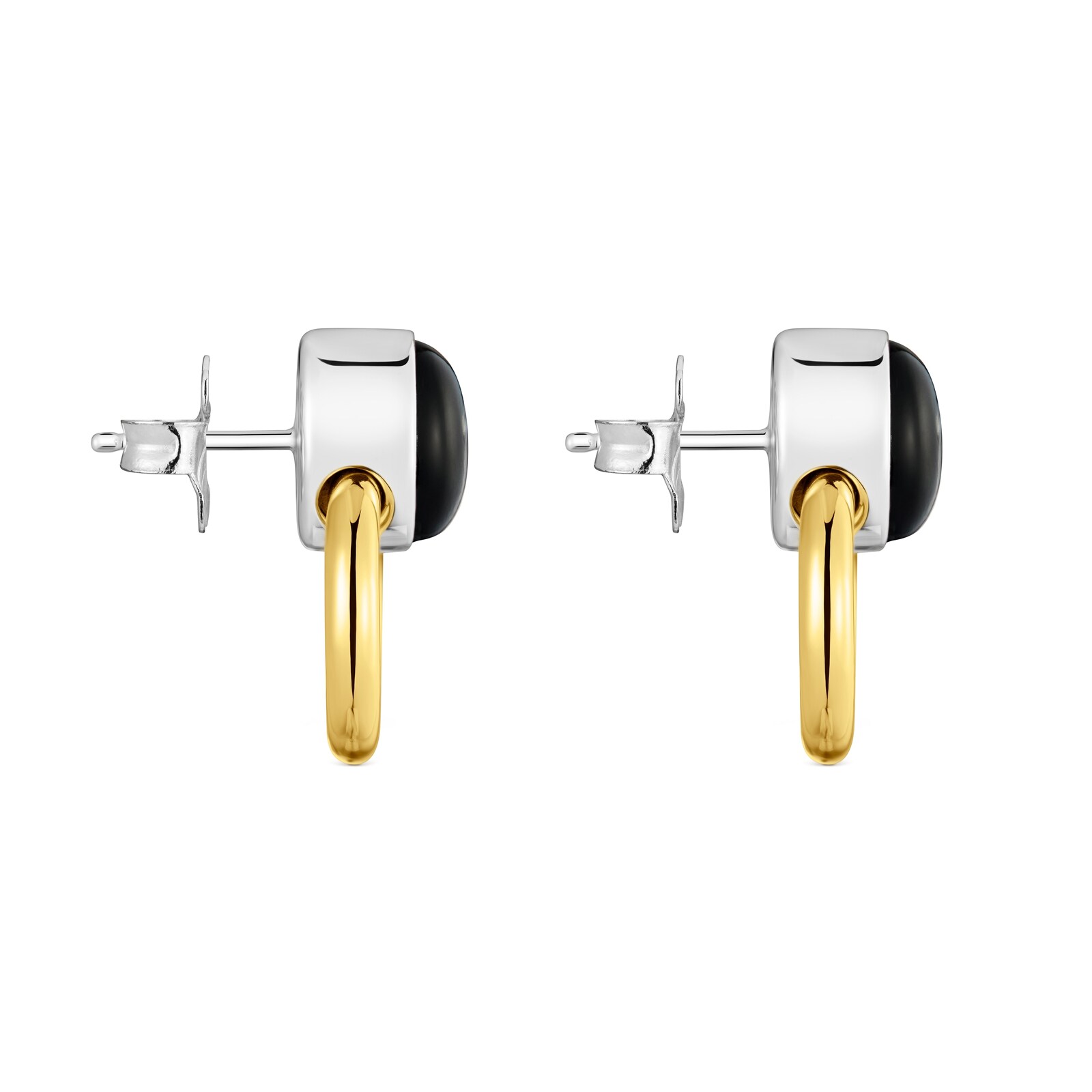 ARETES ARO BICOLOR CON ÓNIX TOUS GEM POWER - 2