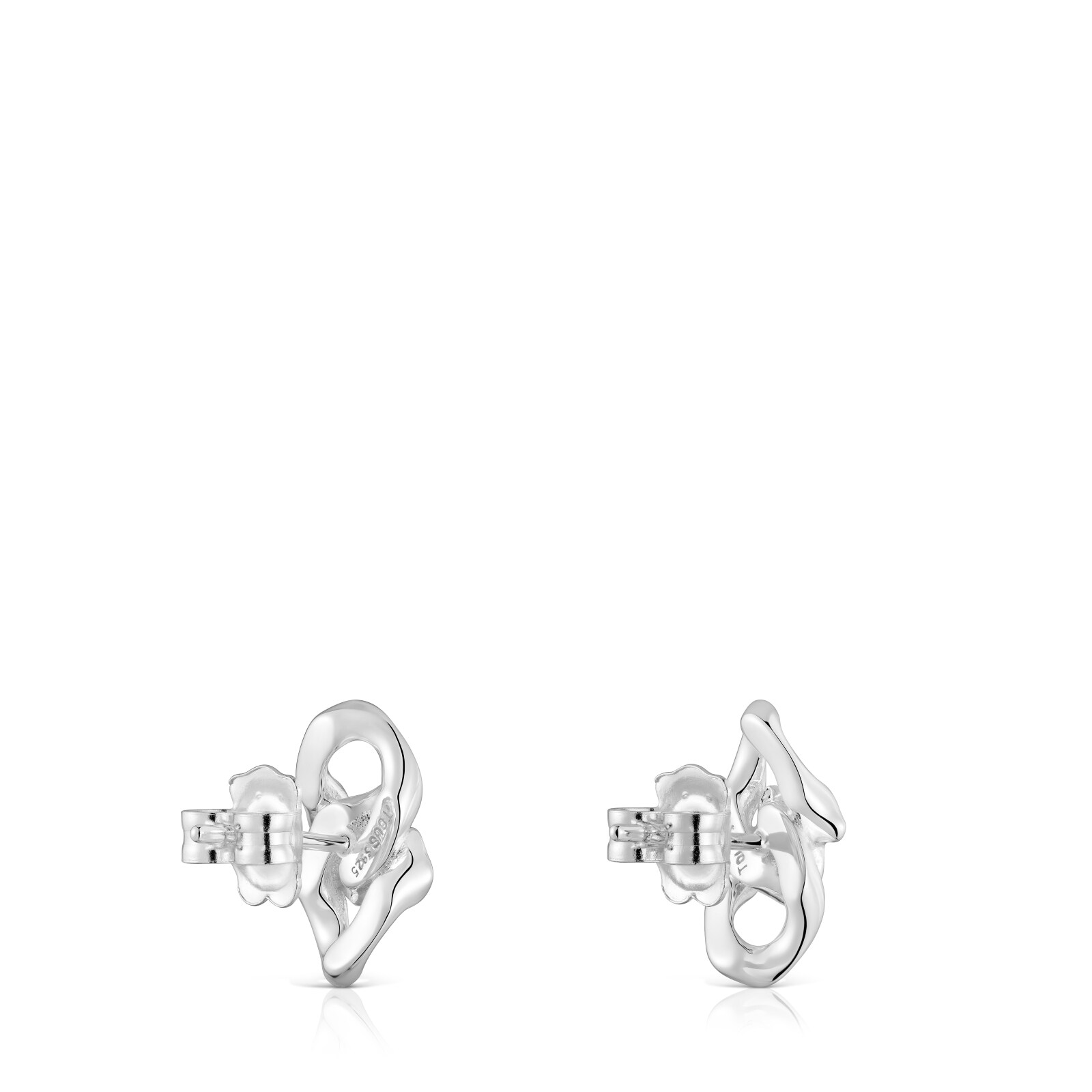 ARETES DE PLATA BEAR'S CHAIN - 2