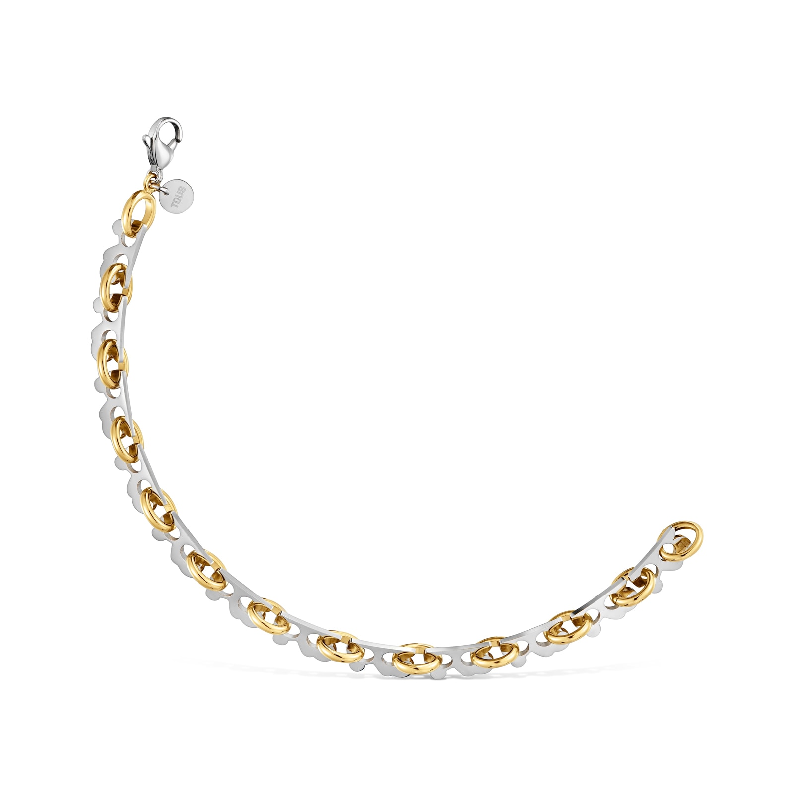 PULSERA DE ACERO BICOLOR TOUS HALF BEAR - 2