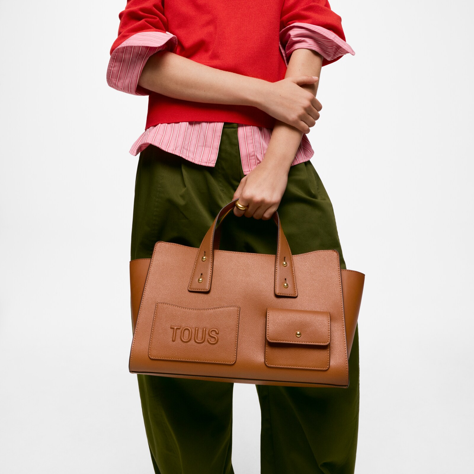 BOLSO BOWLING MEDIANO CAMEL TOUS BACK TO BASICS - 7
