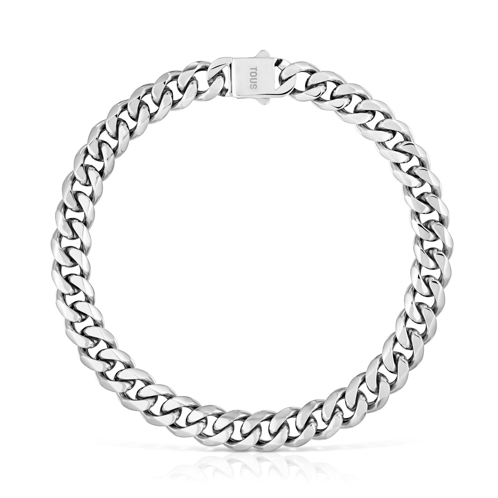 COLLAR CADENA BARBADA DE ACERO TOUS BASICS - 1