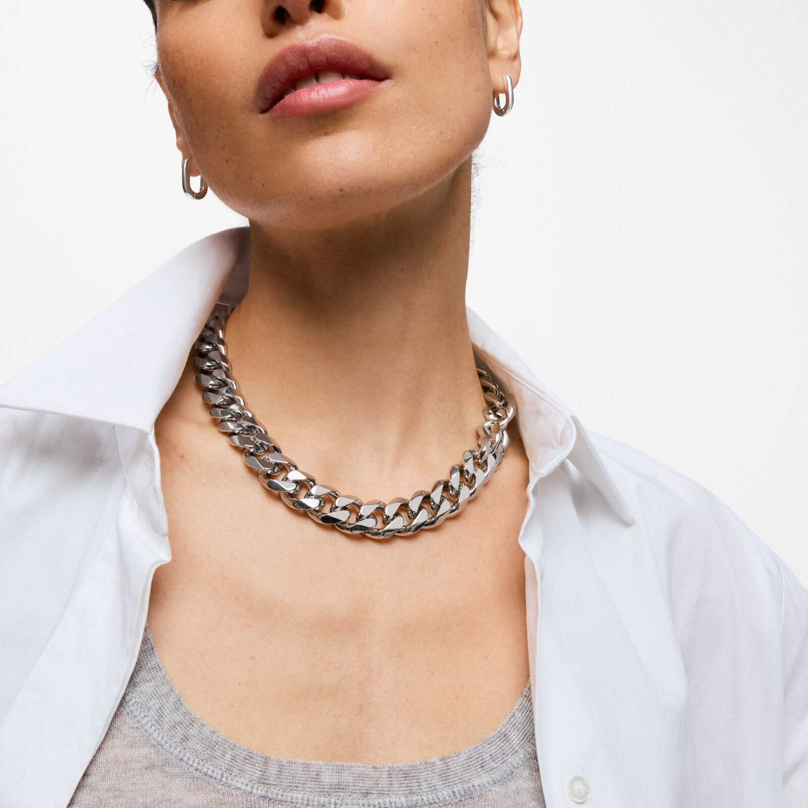 COLLAR CADENA BARBADA DE ACERO TOUS BASICS - 4