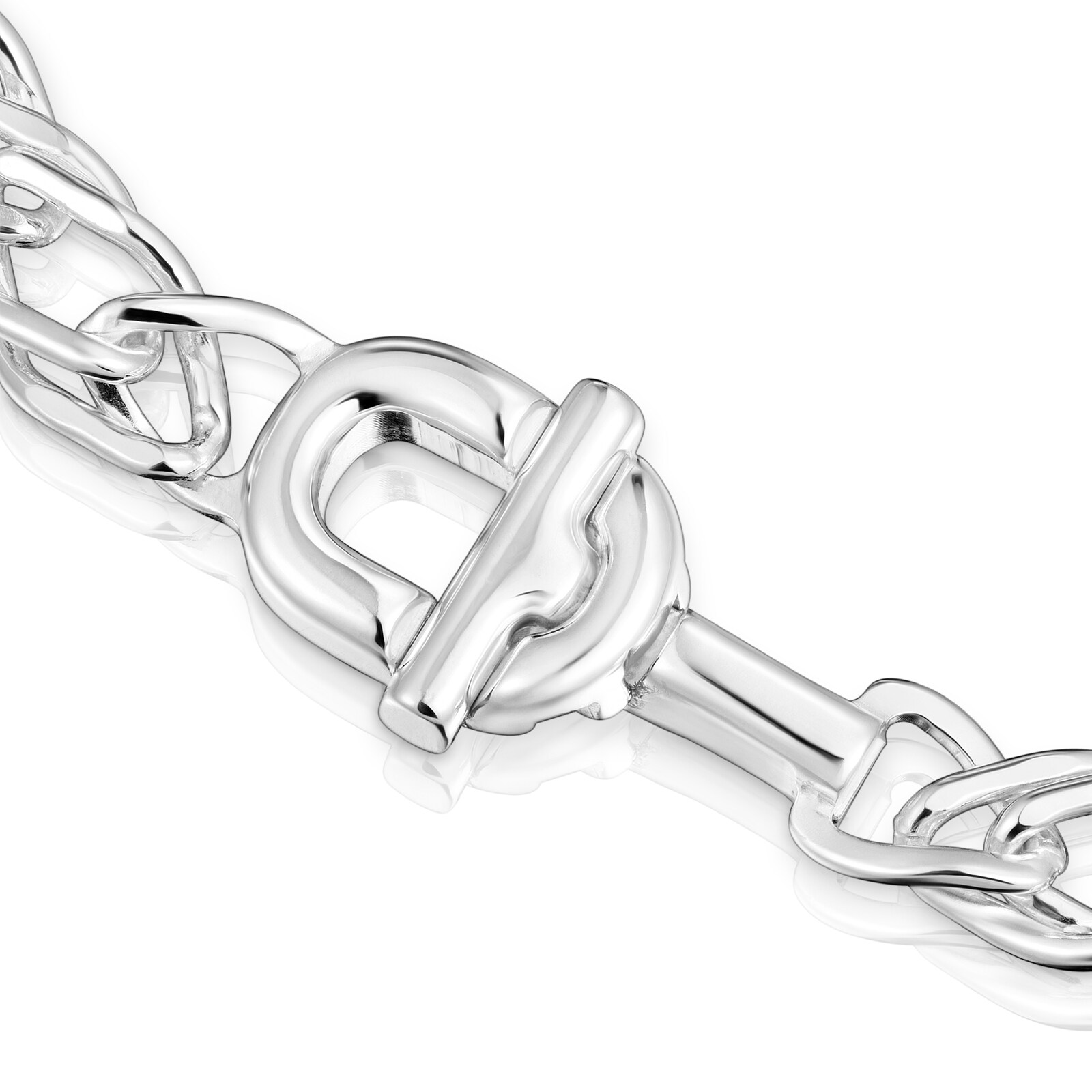 COLLAR CADENA DOBLE BARBADA DE PLATA TOUS MANIFESTO - 3