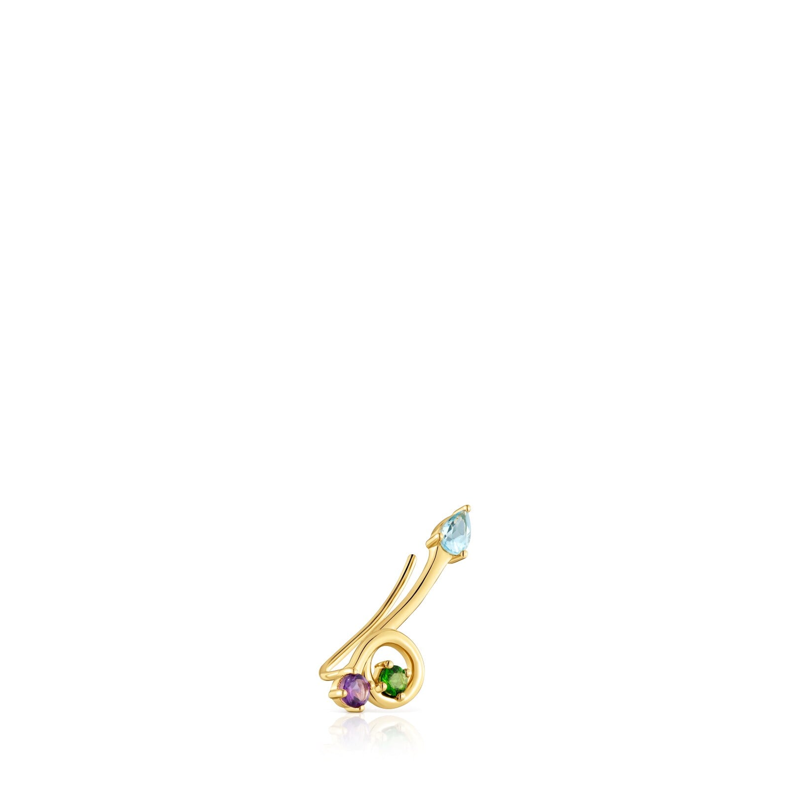 1 ARETE PLATA 1ªLEY BAÑO 25MM GEMAS - 1