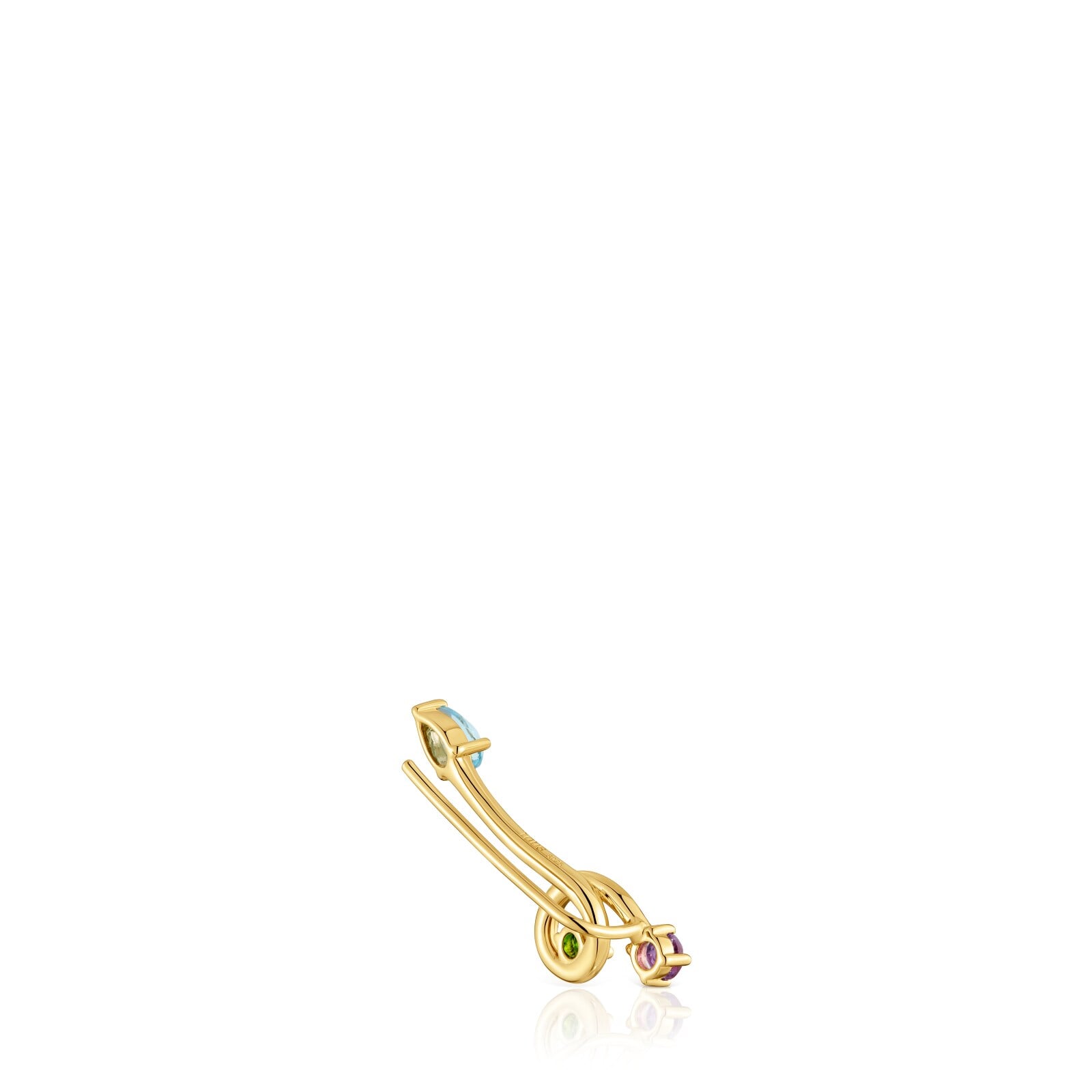 1 ARETE PLATA 1ªLEY BAÑO 25MM GEMAS - 3