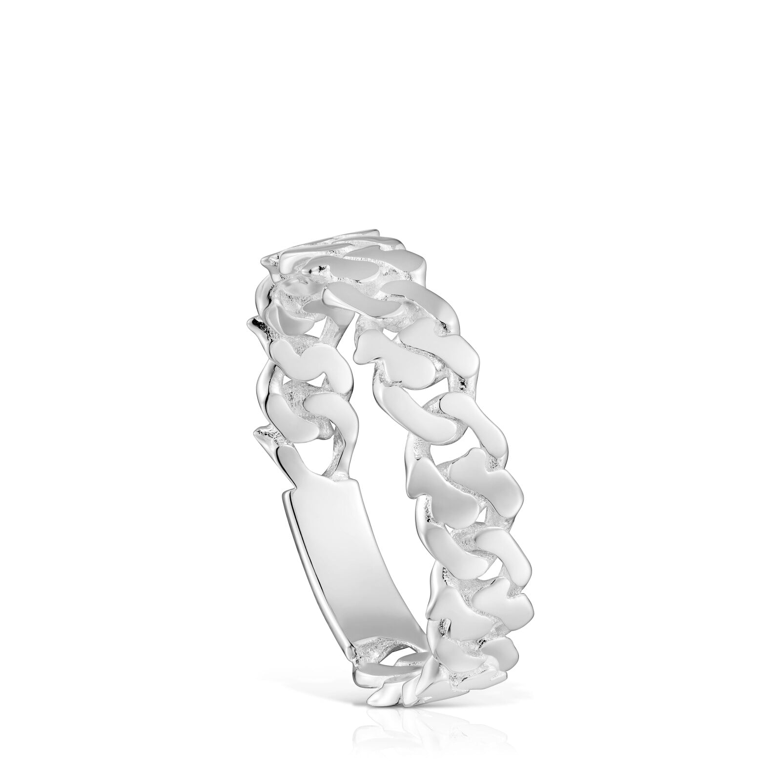 ANILLO DE PLATA 5 MM BEAR'S CHAIN - 1
