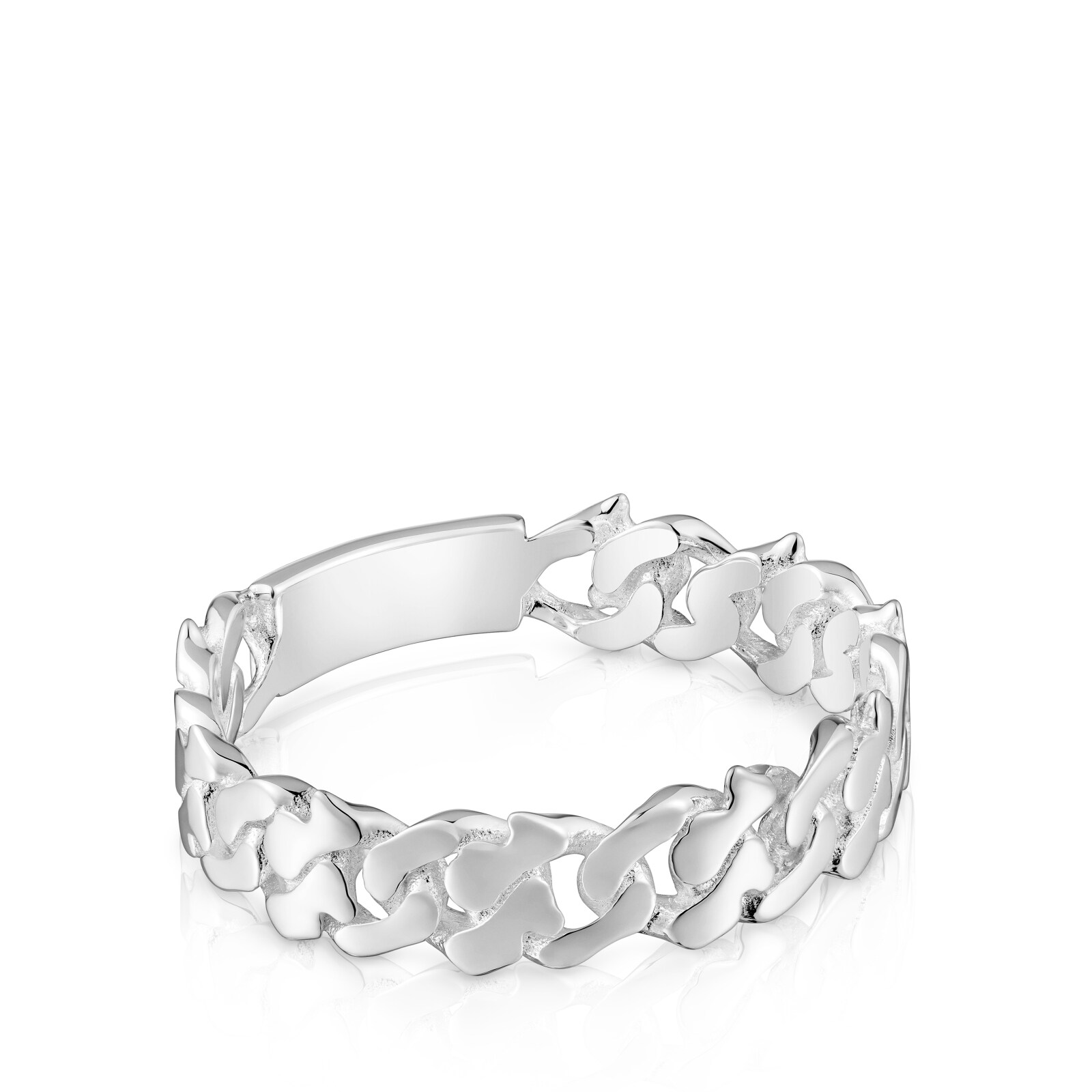 ANILLO DE PLATA 5 MM BEAR'S CHAIN - 3