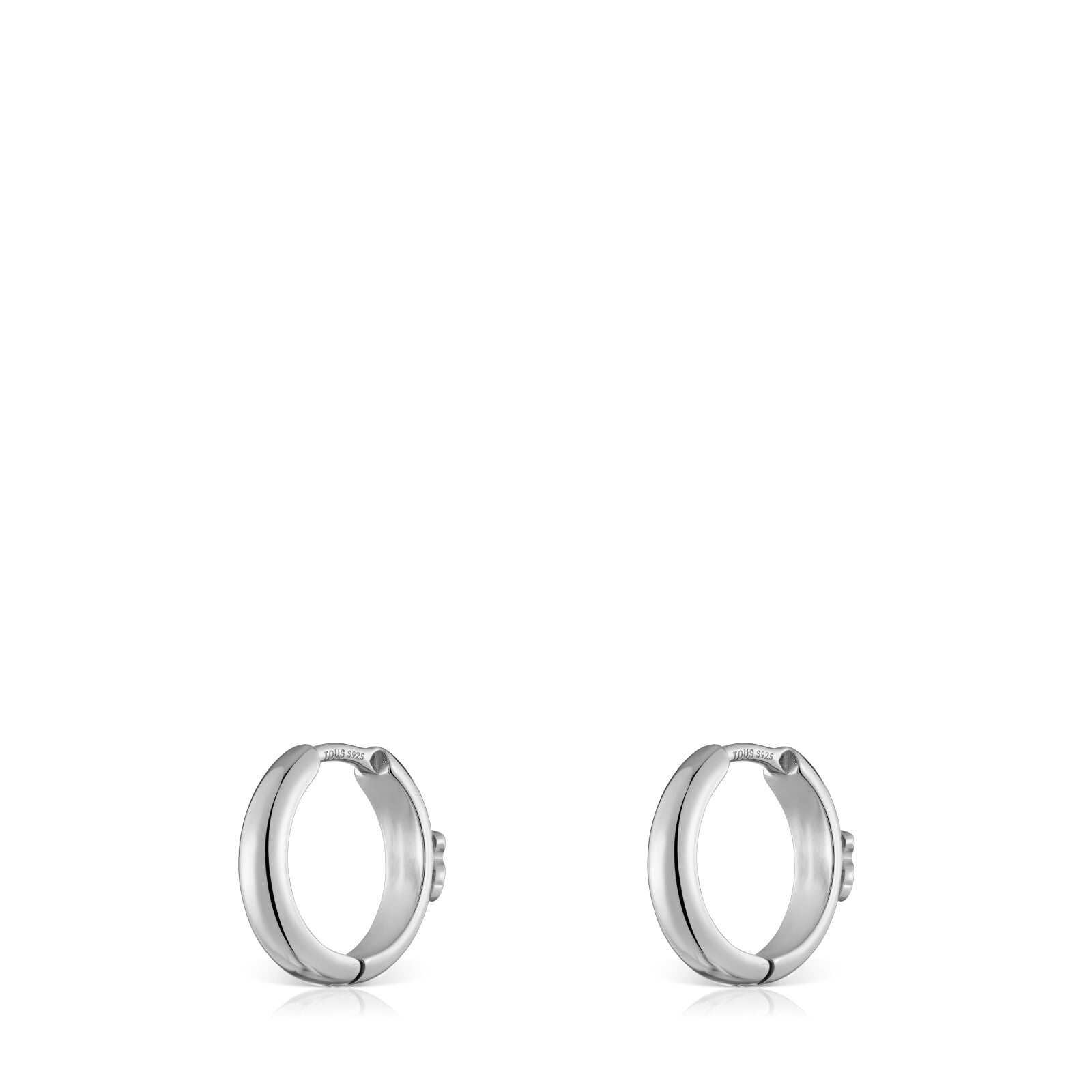 ARETES ARO CON OSO DE PLATA 12 MM TOUS BASICS - 2
