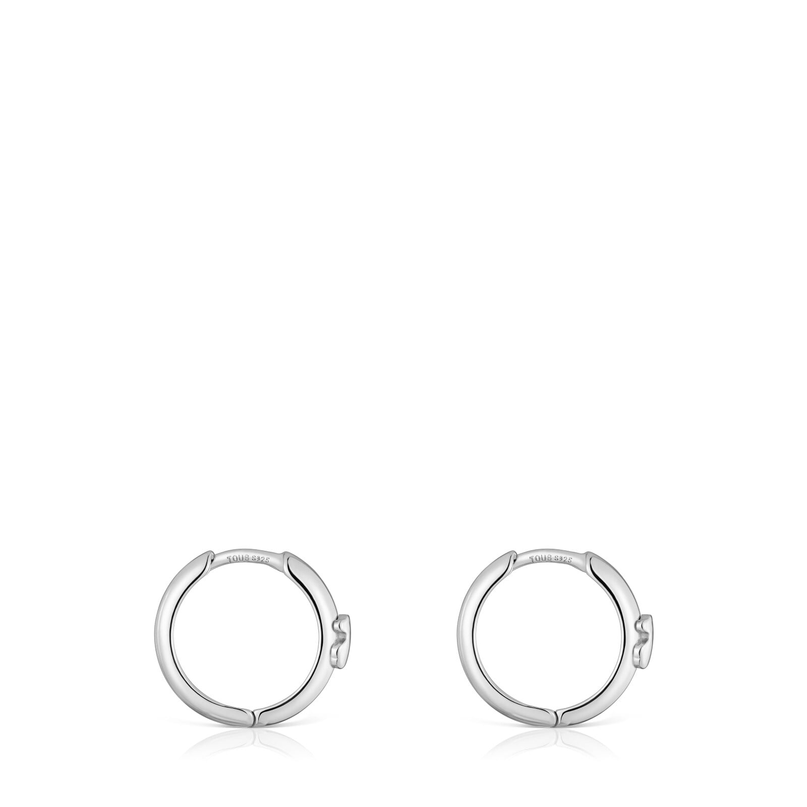 ARETES ARO CON OSO DE PLATA 12 MM TOUS BASICS - 3