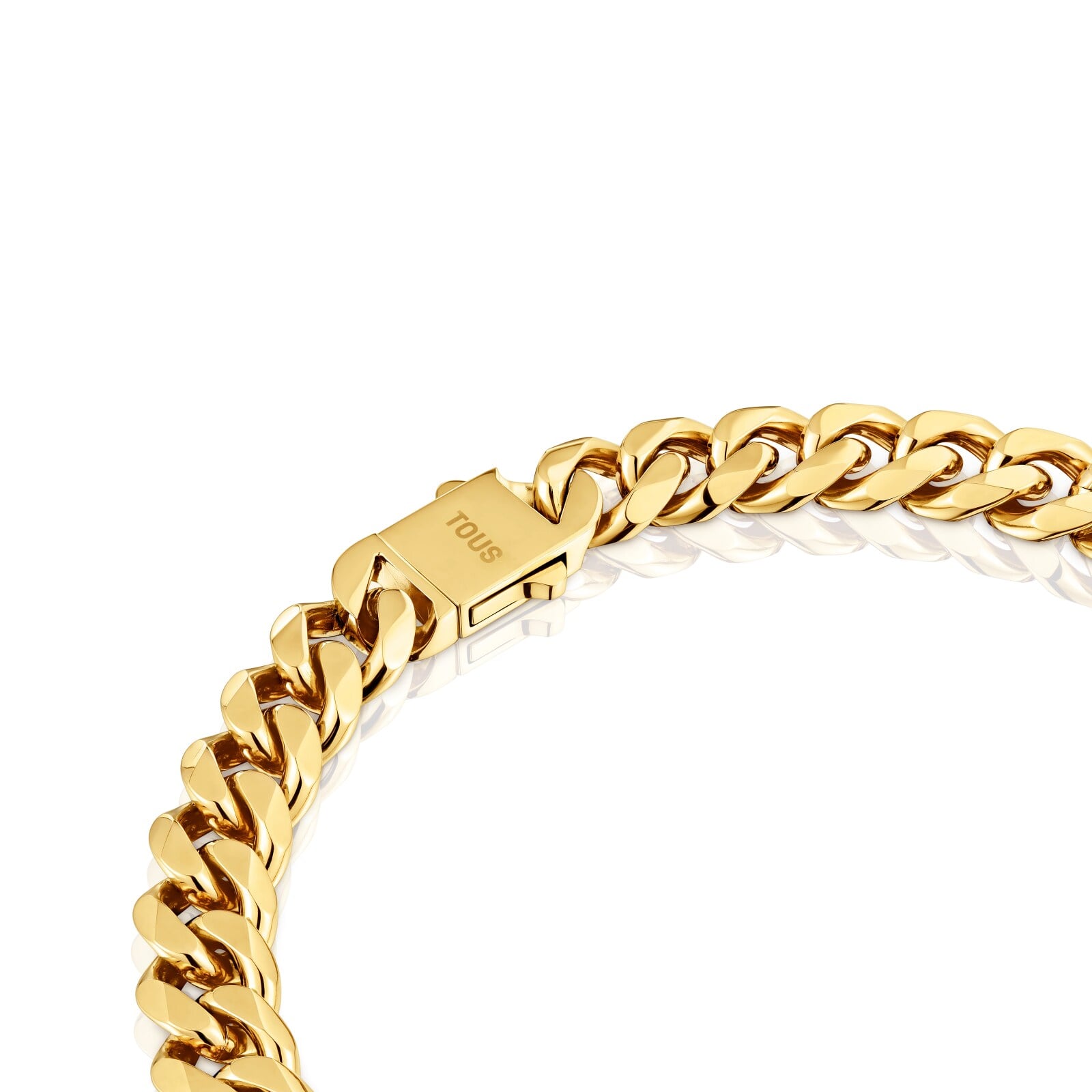 COLLAR CADENA BARBADA DE ACERO EN COLOR DORADO TOUS BASICS - 2