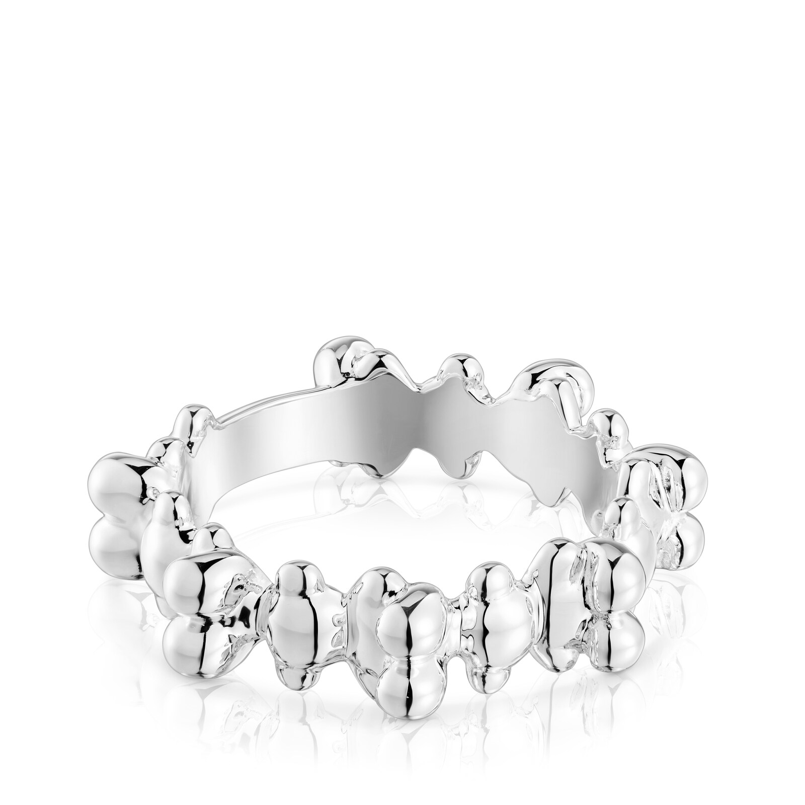 ANILLO MEDIANO DE PLATA MOTIVOS OSO BOLD BEAR - 3