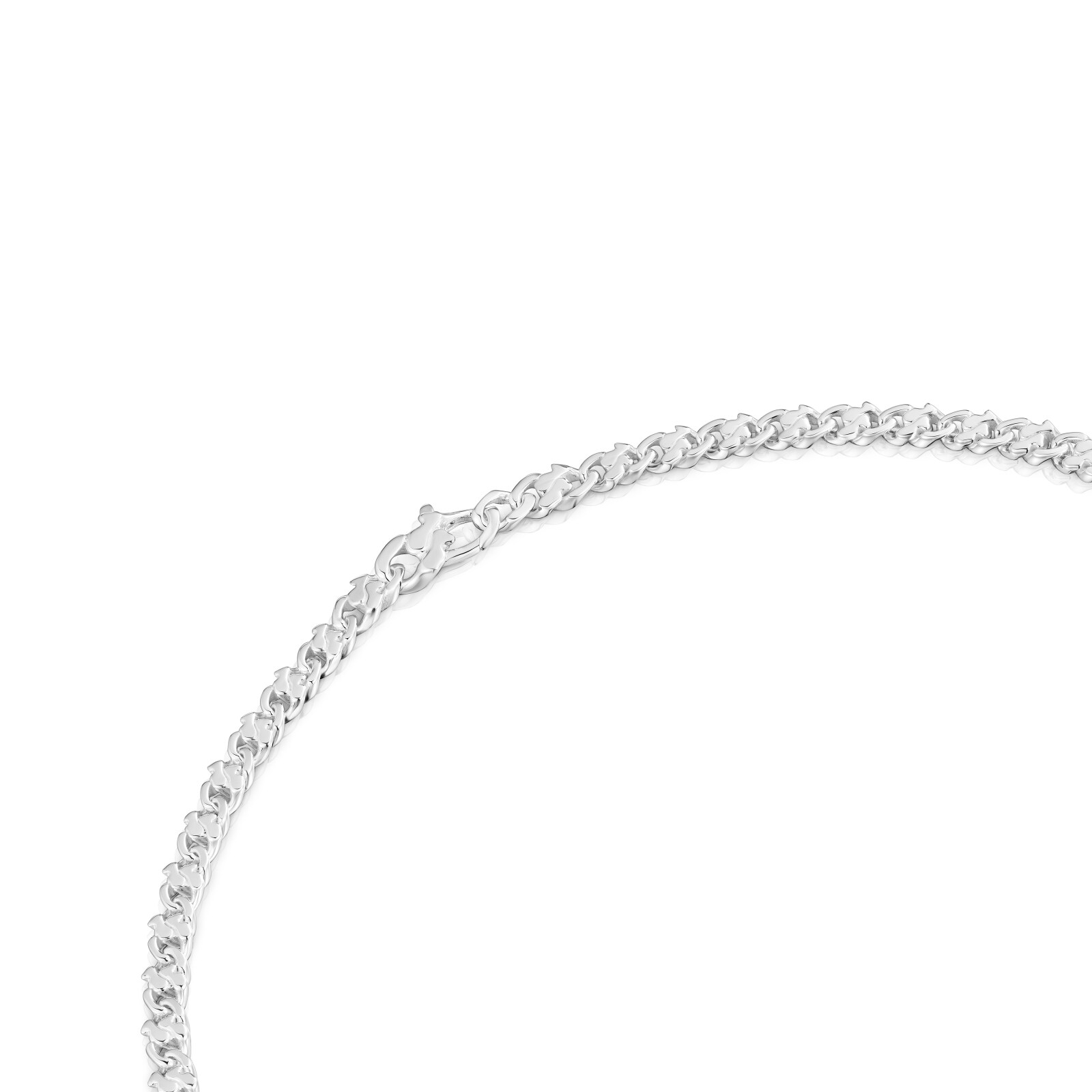 COLLAR CADENA CORTO DE PLATA 9 MM BEAR'S CHAIN - 2