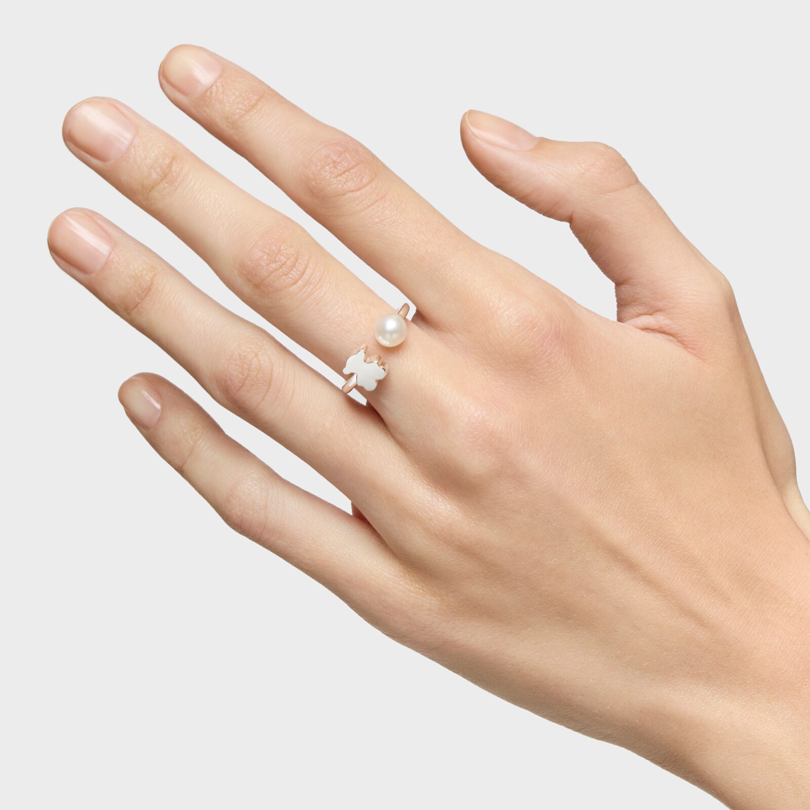 ANILLO ABIERTO DE PLATA CON PERLA CULTIVADA SWEET DOLLS - 4