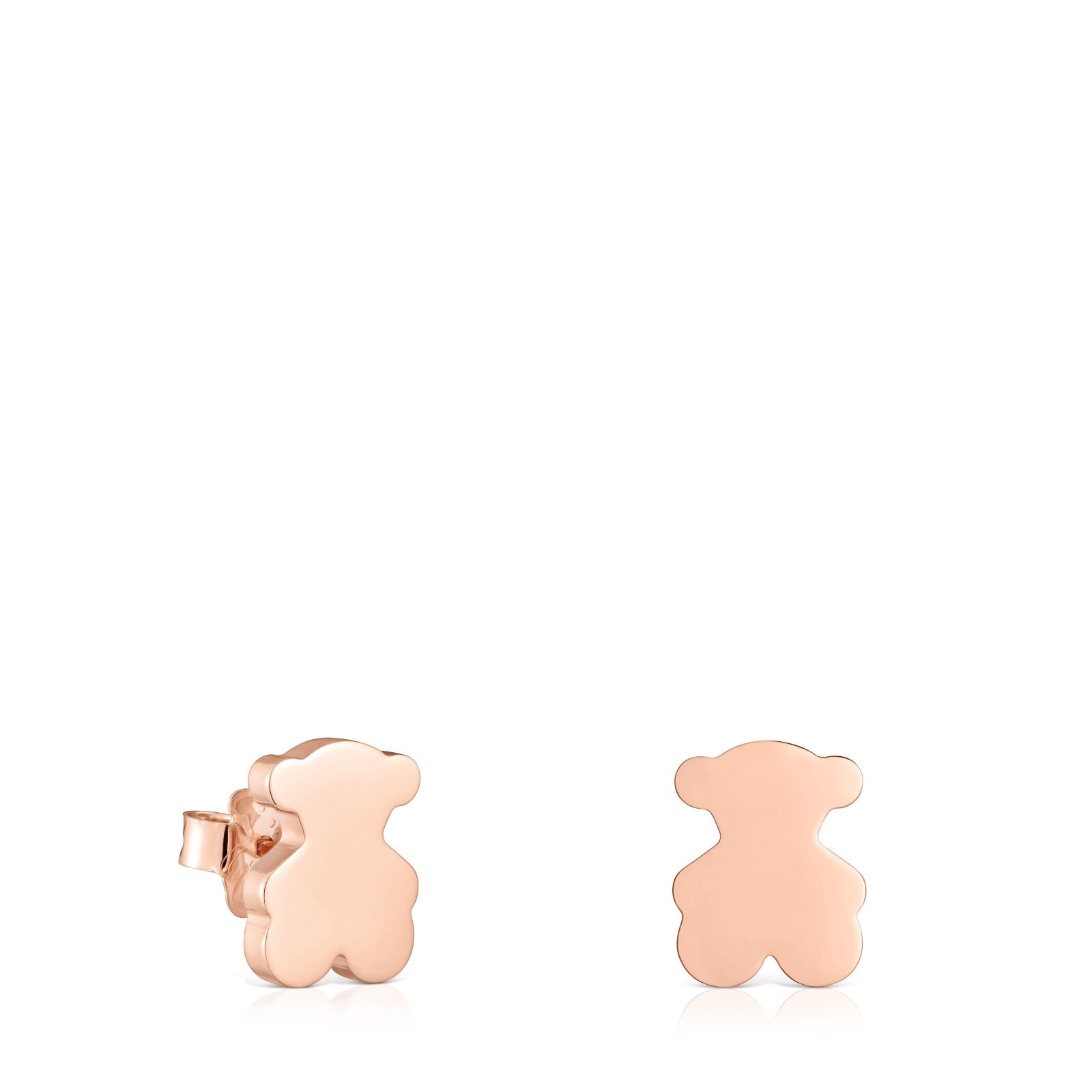 ARETES OSO CON BAÑO DE ORO ROSA 18 KT TOUS 12 MM SWEET DOLLS - 1