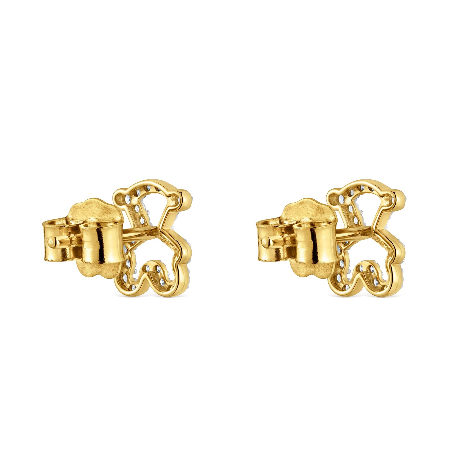 ARETES OSO CON DIAMANTES Y ORO TOUS 9 KT KAOS - 3