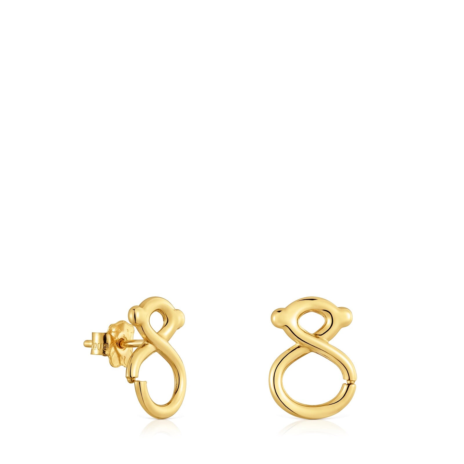 ARETES DE ORO 9 KT MOTIVO OSO 14 MM TOUS INFINITY - 1