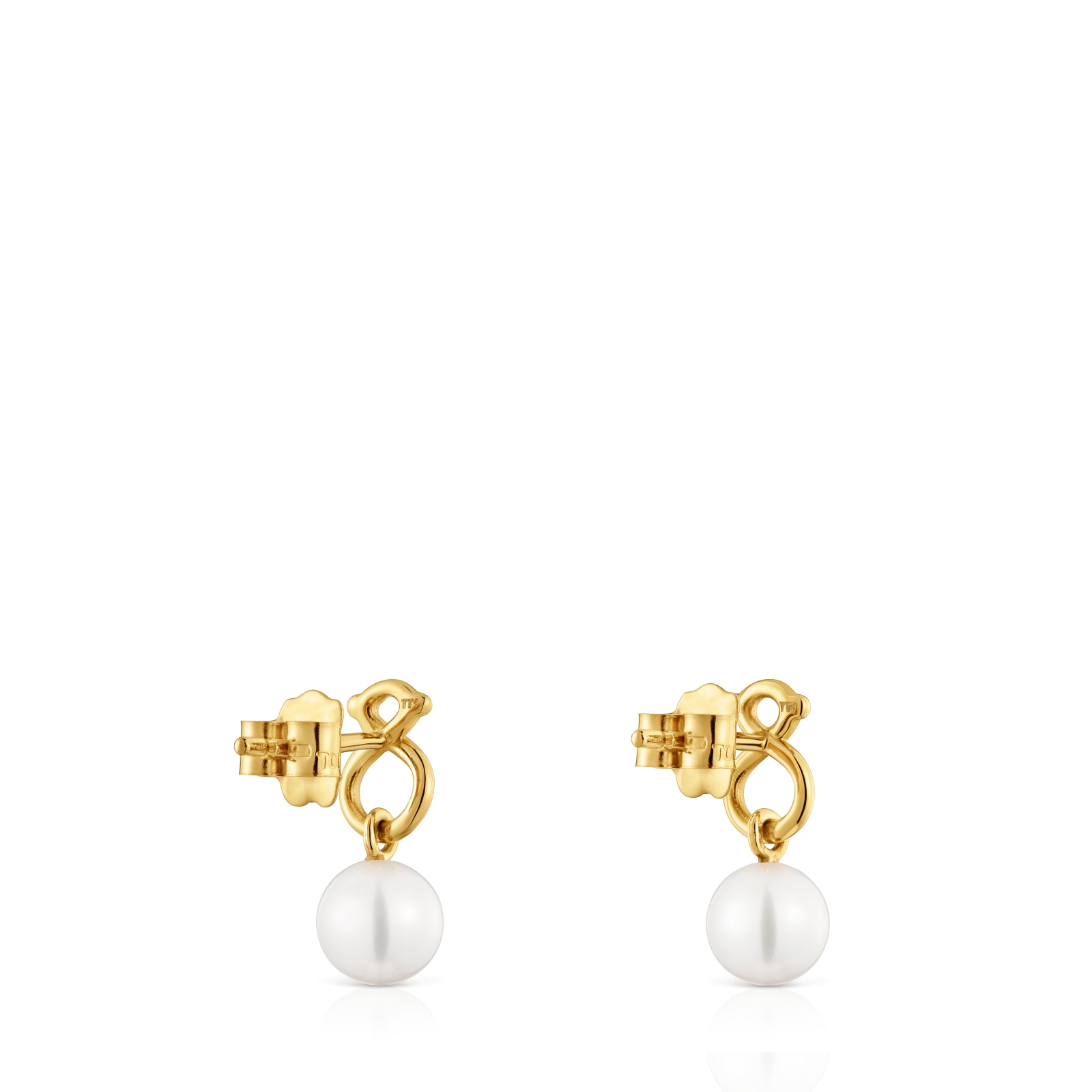 ARETES DE ORO 9 KT MOTIVO OSO Y PERLAS CULTIVADAS TOUS INFINITY - 3