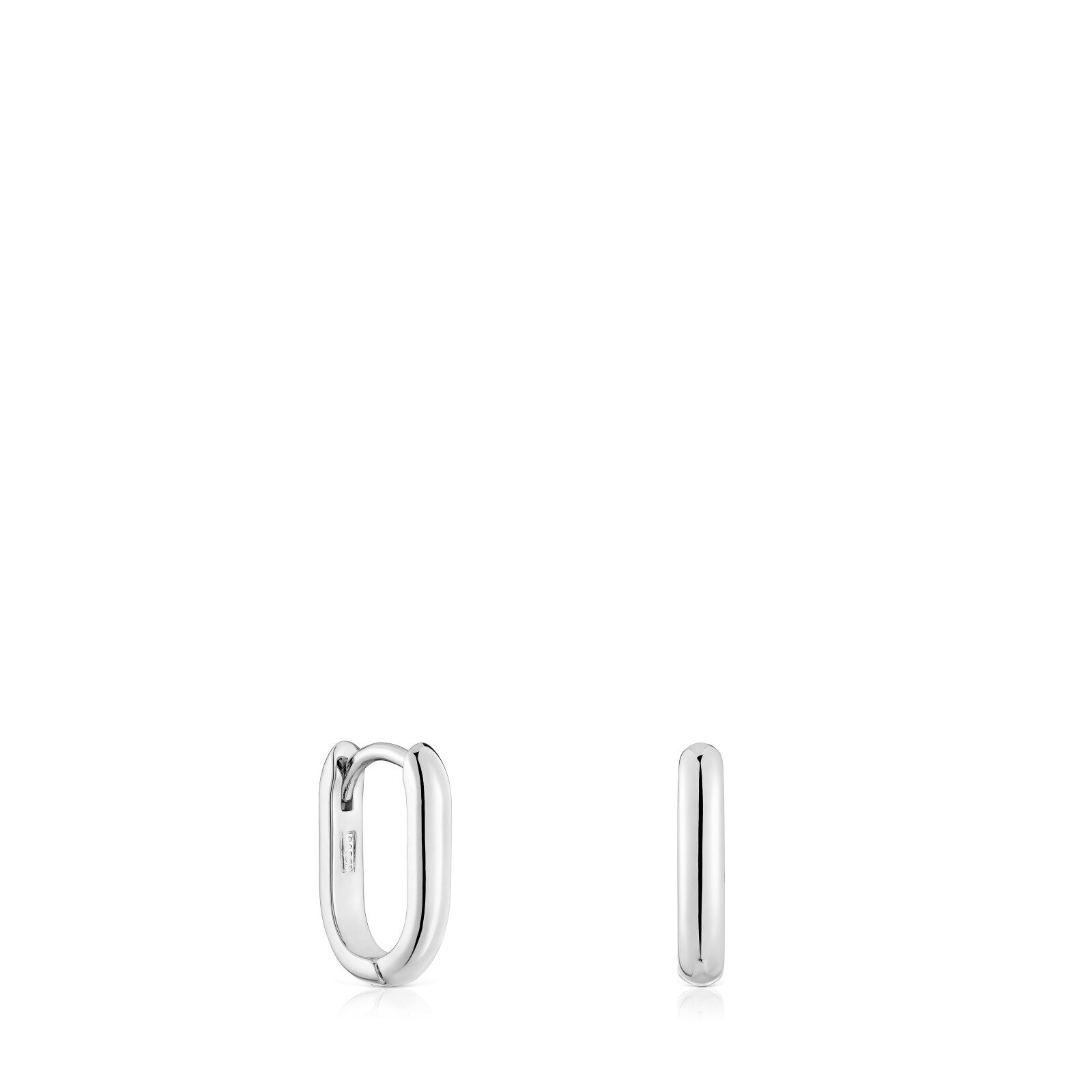 ARETES ARO CORTOS DE PLATA 12 MM BASICOS - 1