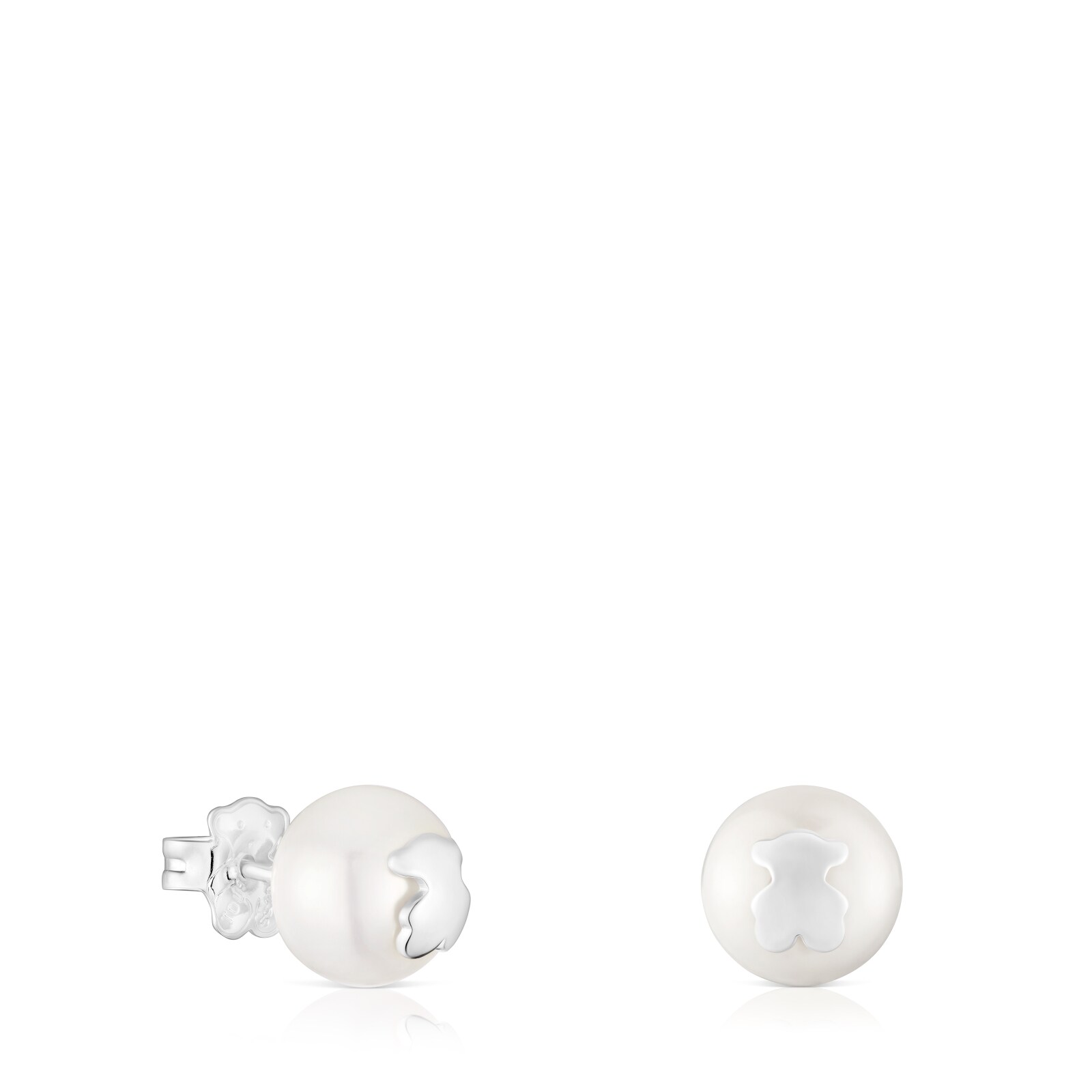 ARETES DE PLATA Y PERLAS CULTIVADAS 10,5 MM ICON PEARL - 1