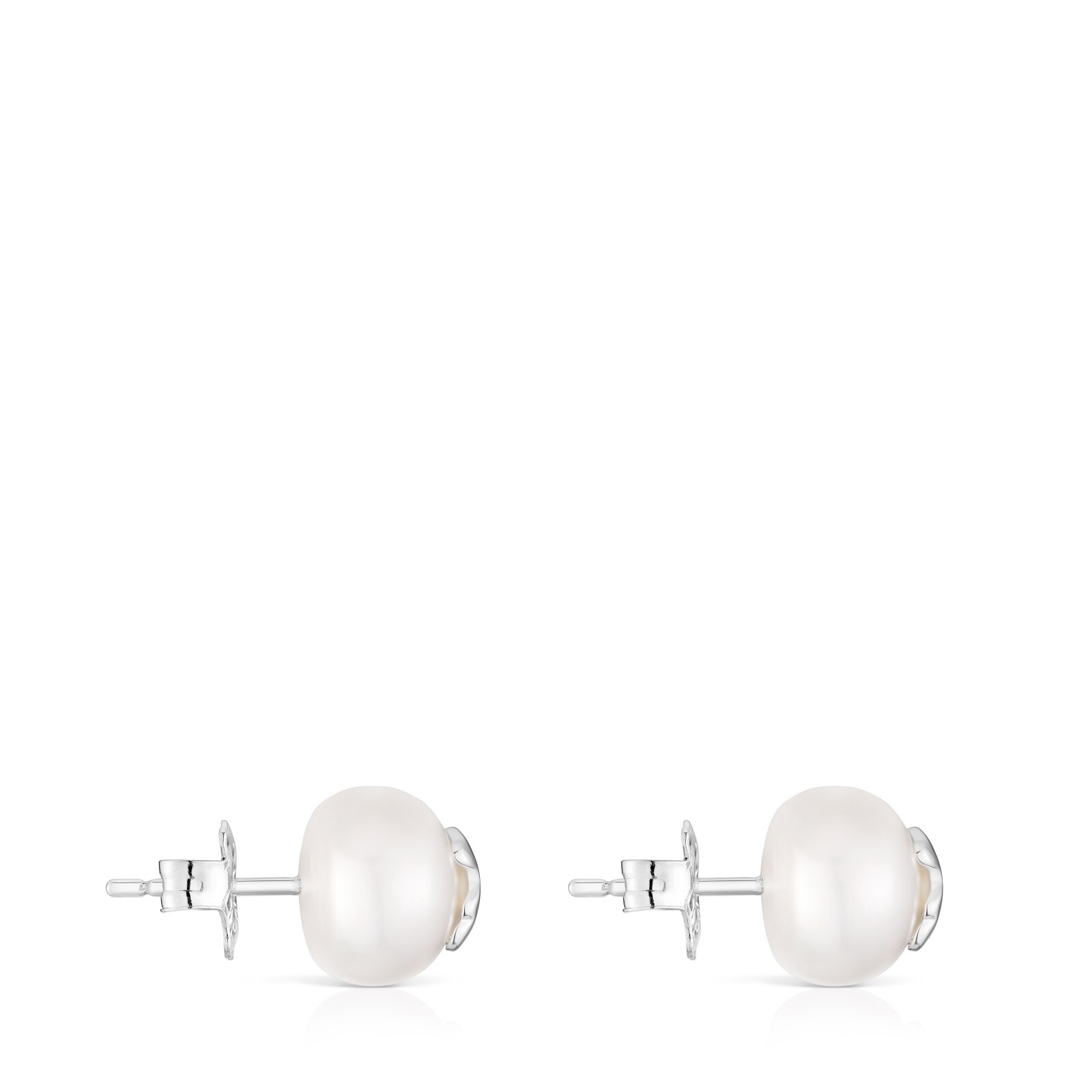 ARETES DE PLATA Y PERLAS CULTIVADAS 10,5 MM ICON PEARL - 2