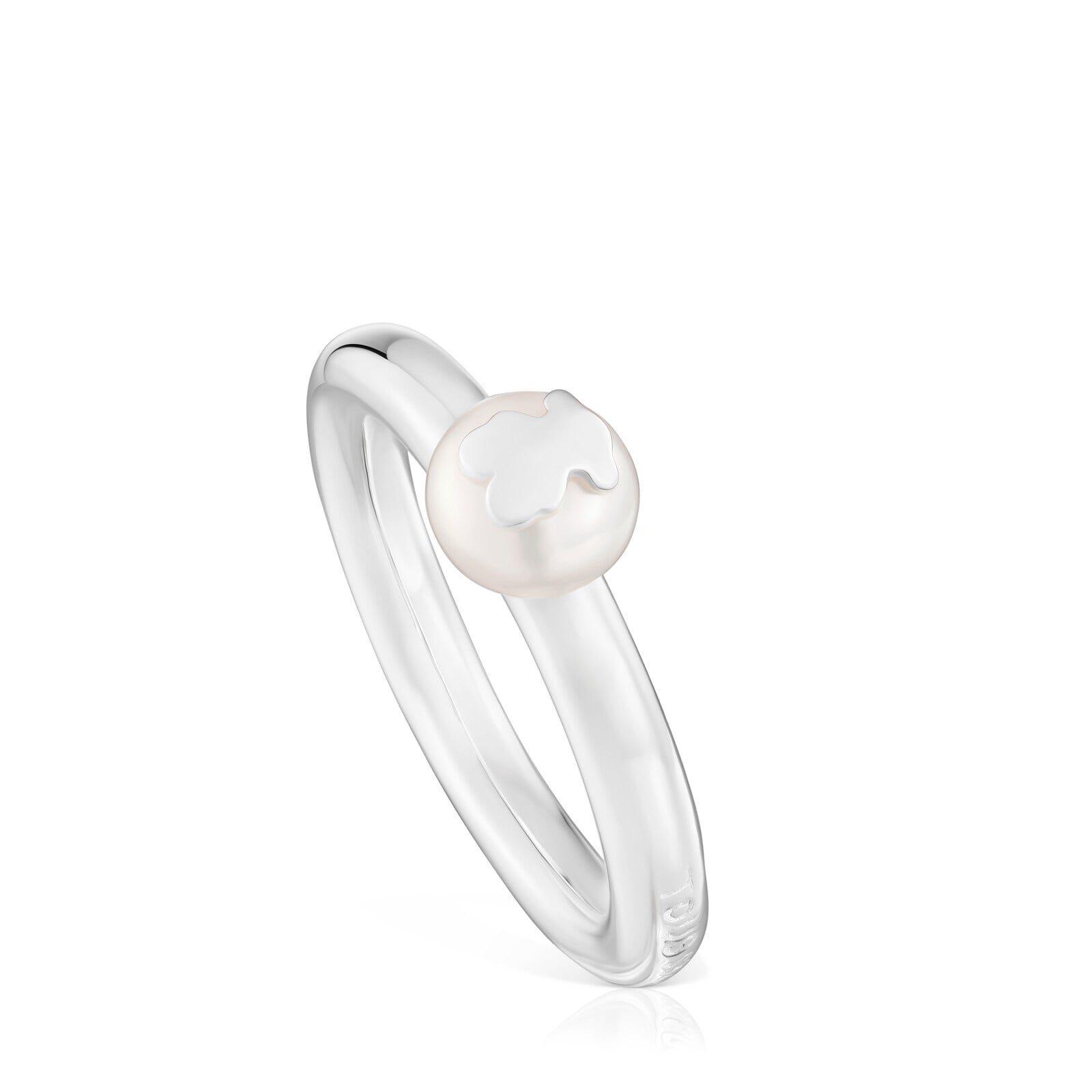 ANILLO DE PLATA Y PERLA CULTIVADA TOUS ICON PEARL T12 - 1