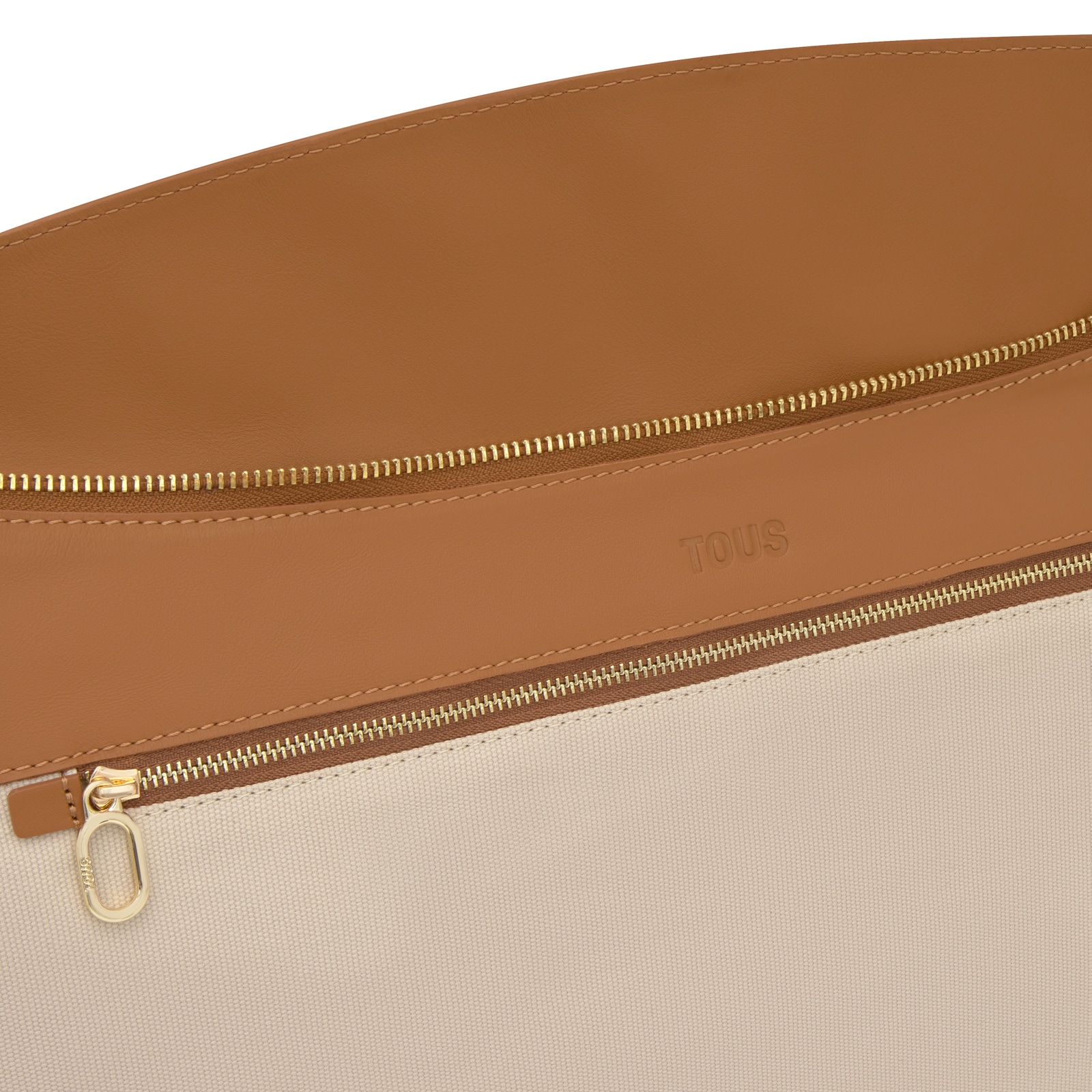 BOLSO SACA DE PIEL CAMEL TOUS ARLETTE - 5