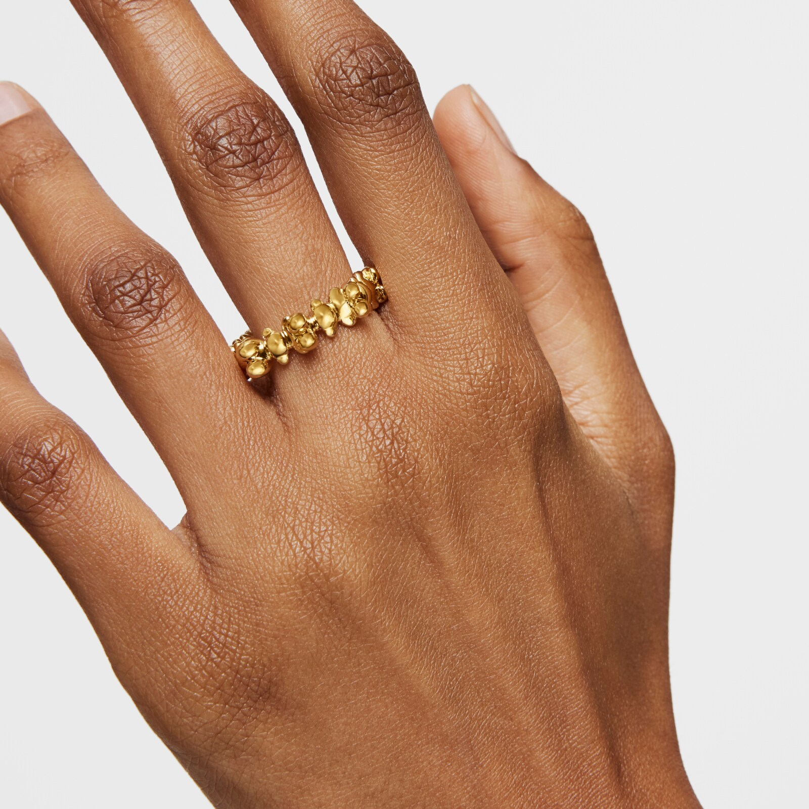 ANILLO MEDIANO CON BAÑO DE ORO 18 KT TOUS Y MOTIVOS OSO BOLD BEAR - 4