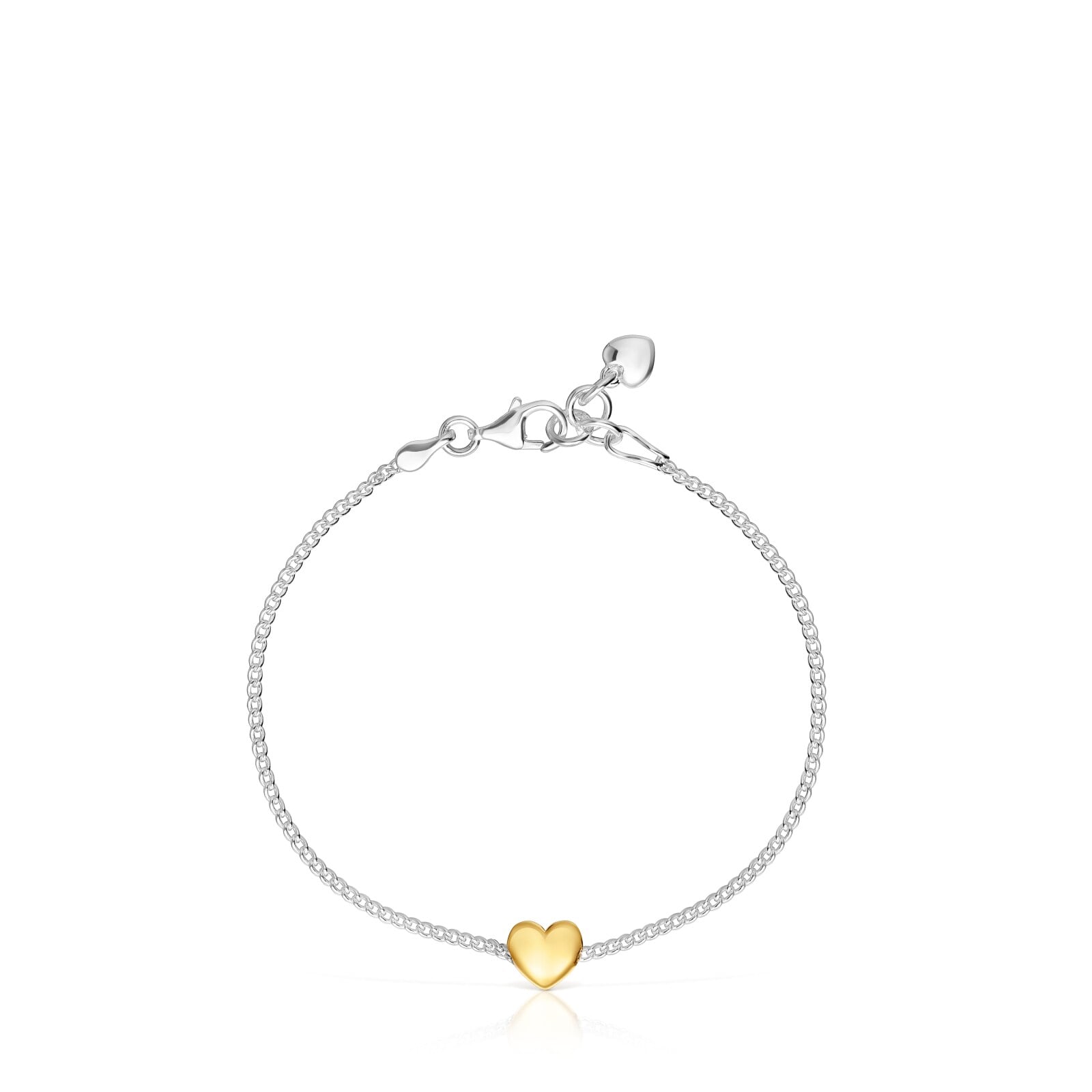 PULSERA CADENA CORAZÓN BICOLOR TOUS MY OTHER HALF - 2