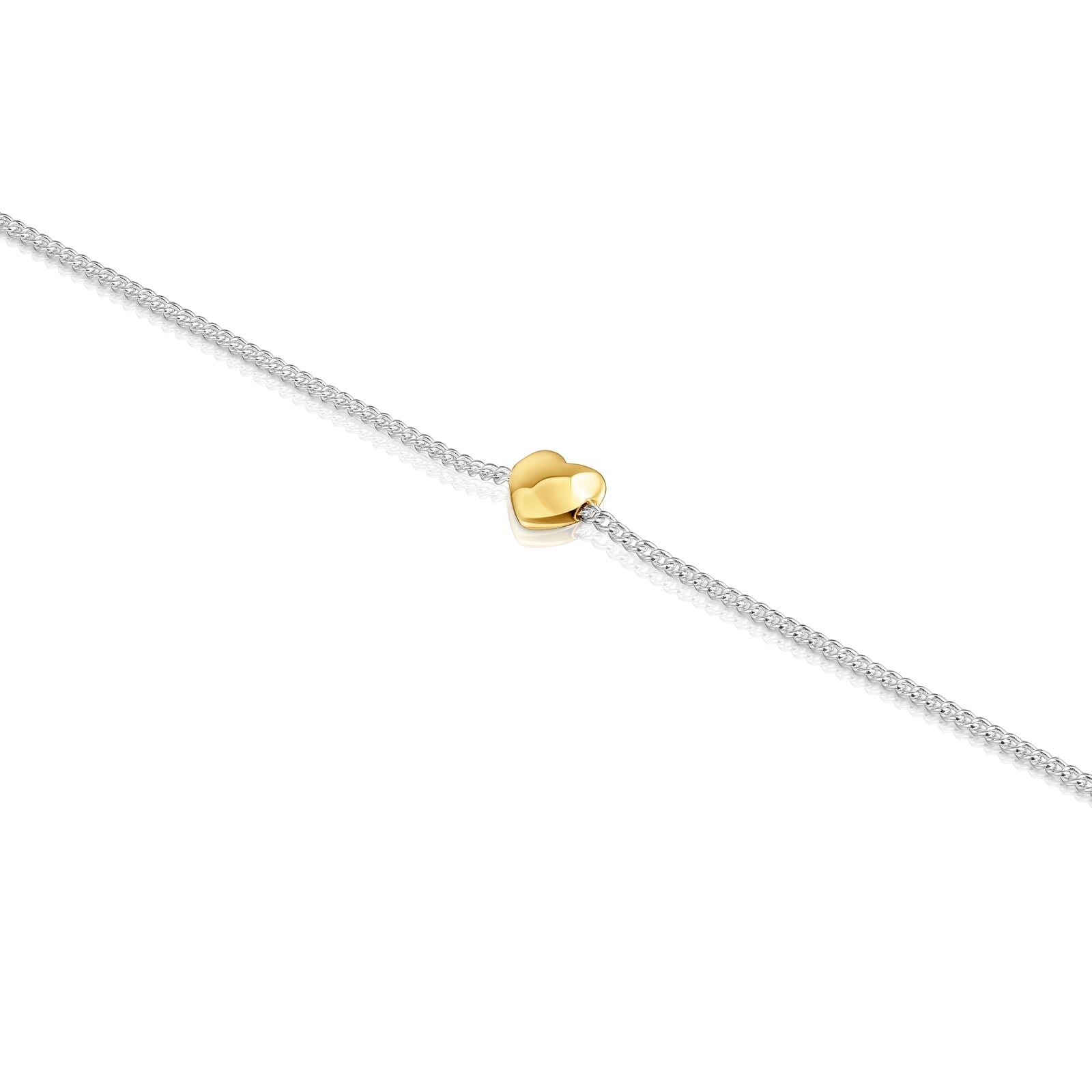PULSERA CADENA CORAZÓN BICOLOR TOUS MY OTHER HALF - 3