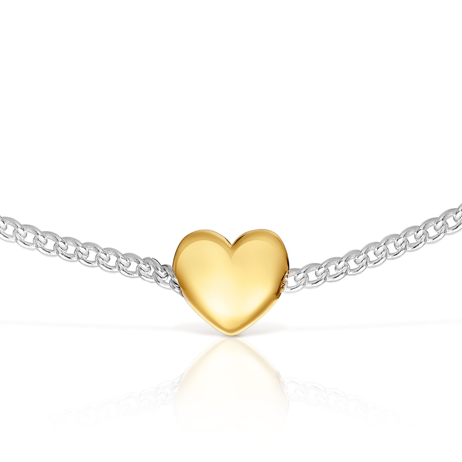 PULSERA CADENA CORAZÓN BICOLOR TOUS MY OTHER HALF - 4