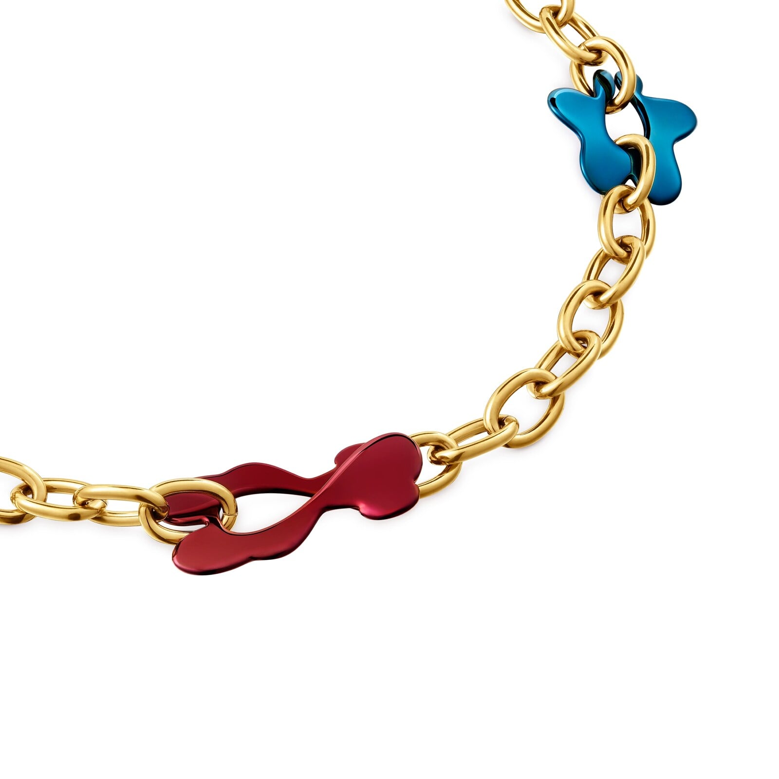 COLLAR MOTIVOS Y ACERO DORADO TOUS STRAIN - 2