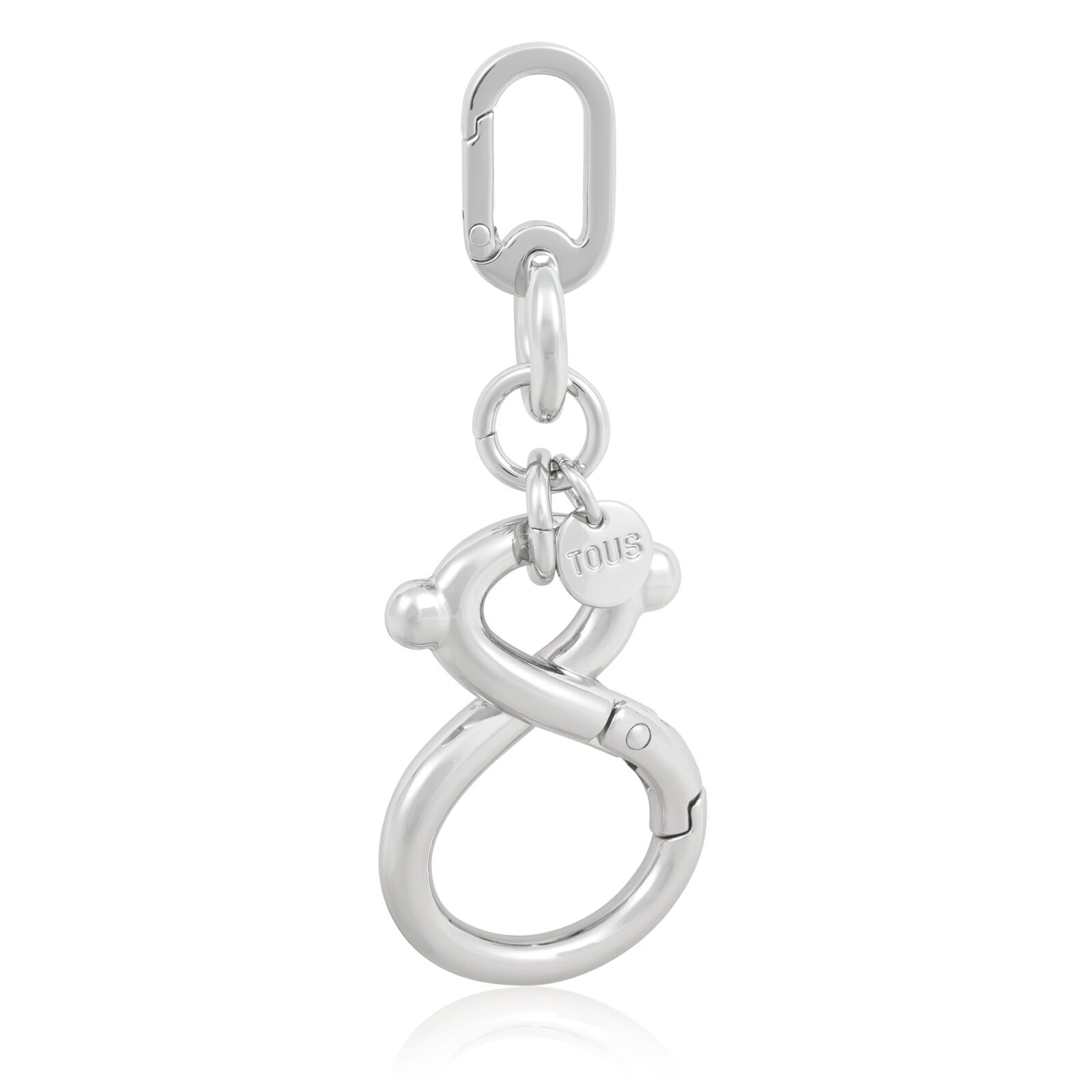 LLAVERO PLATEADO OSO Y LOGO TOUS INFINITY - 2