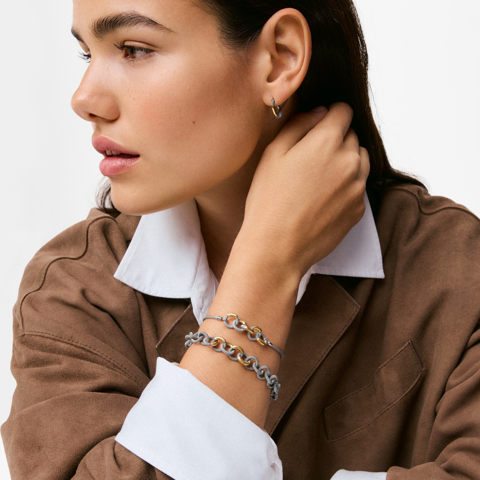 PULSERA DE ACERO Y ORO 14 KT TOUS UNLOCK - 5