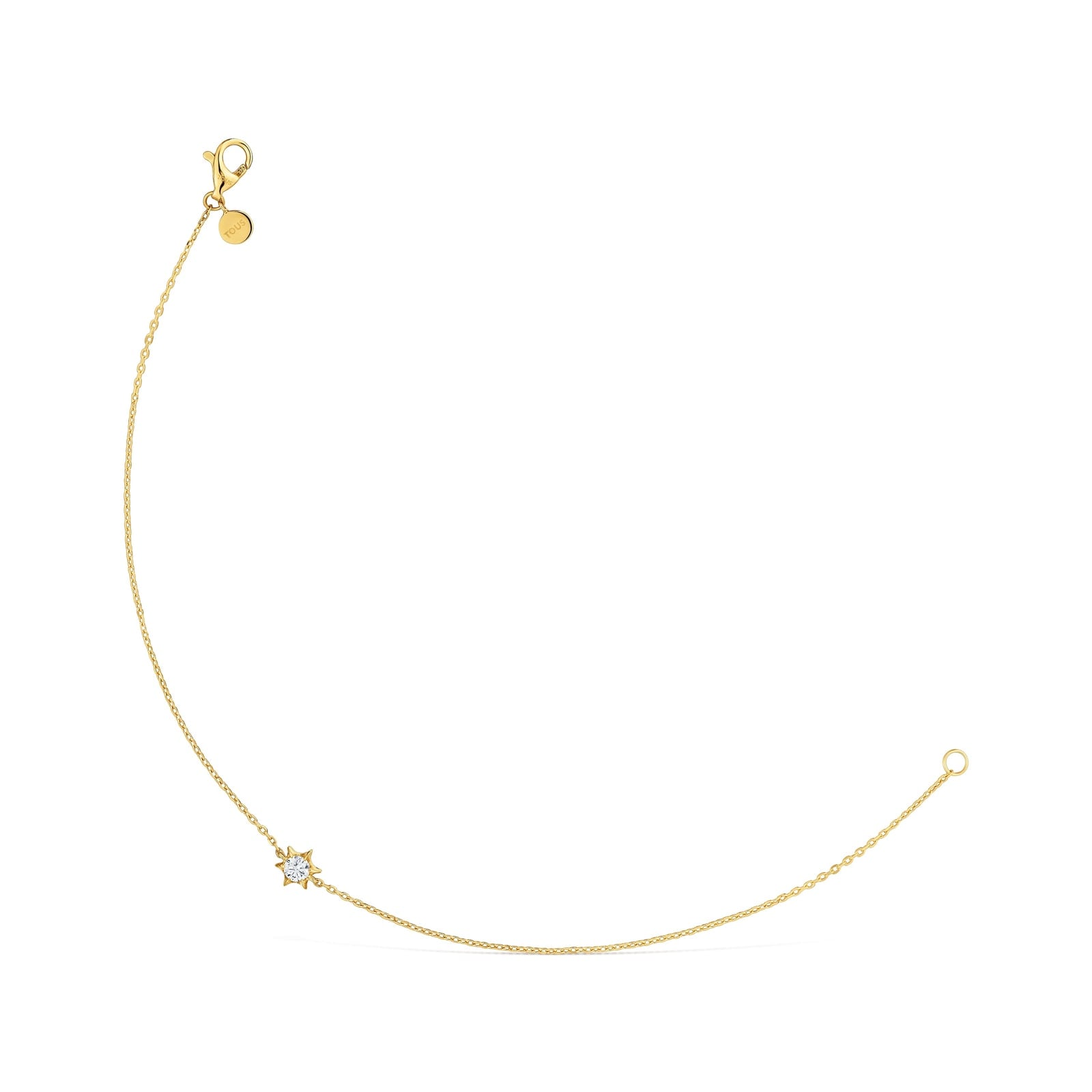 PULSERA DE ORO 9 KT Y DIAMANTE CREADO EN LAB. TOUS IRISÉ LGD - 1