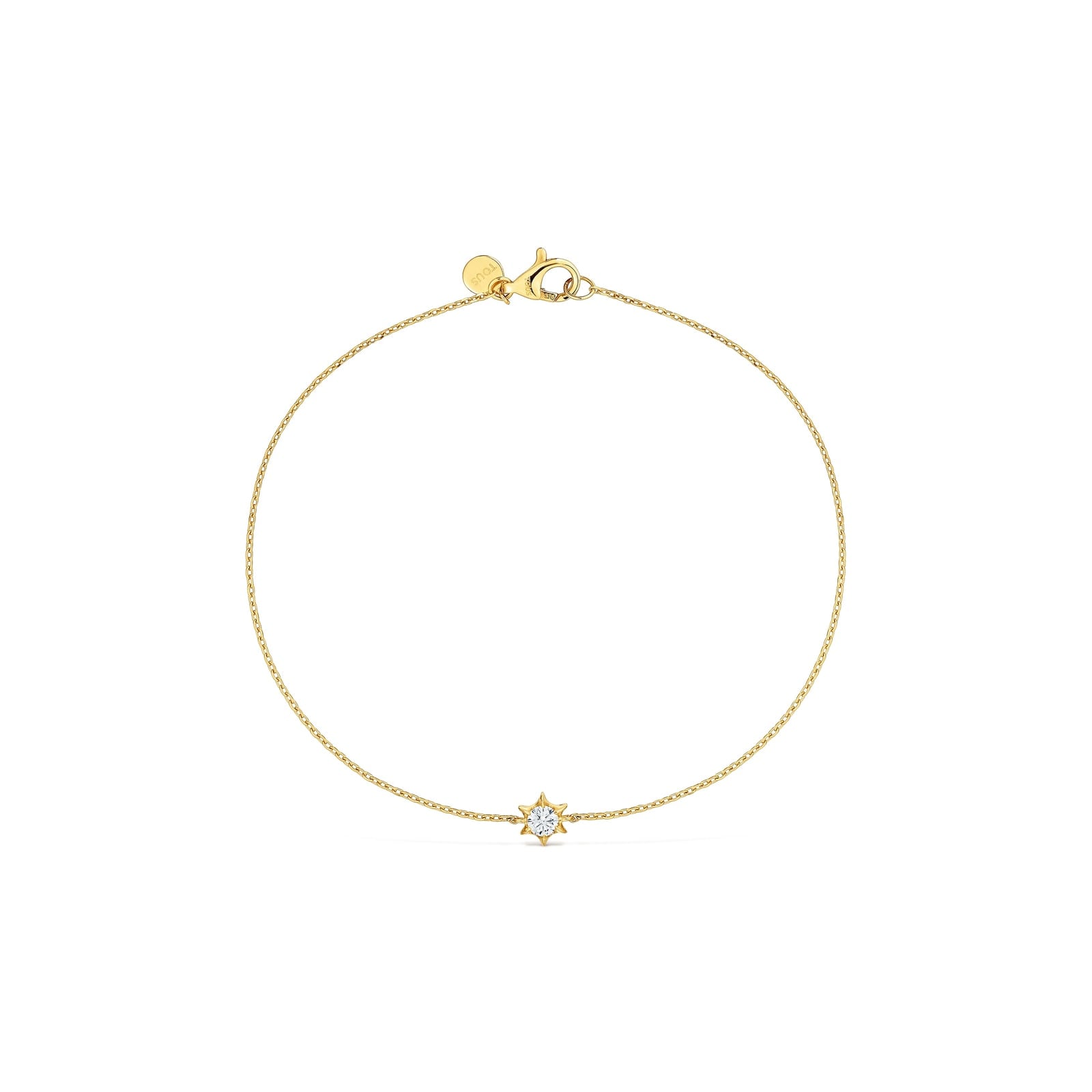 PULSERA DE ORO 9 KT Y DIAMANTE CREADO EN LAB. TOUS IRISÉ LGD - 2