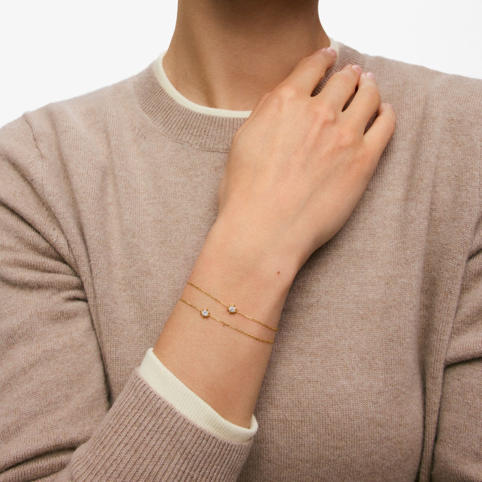 PULSERA DE ORO 9 KT Y DIAMANTE CREADO EN LAB. TOUS IRISÉ LGD - 4