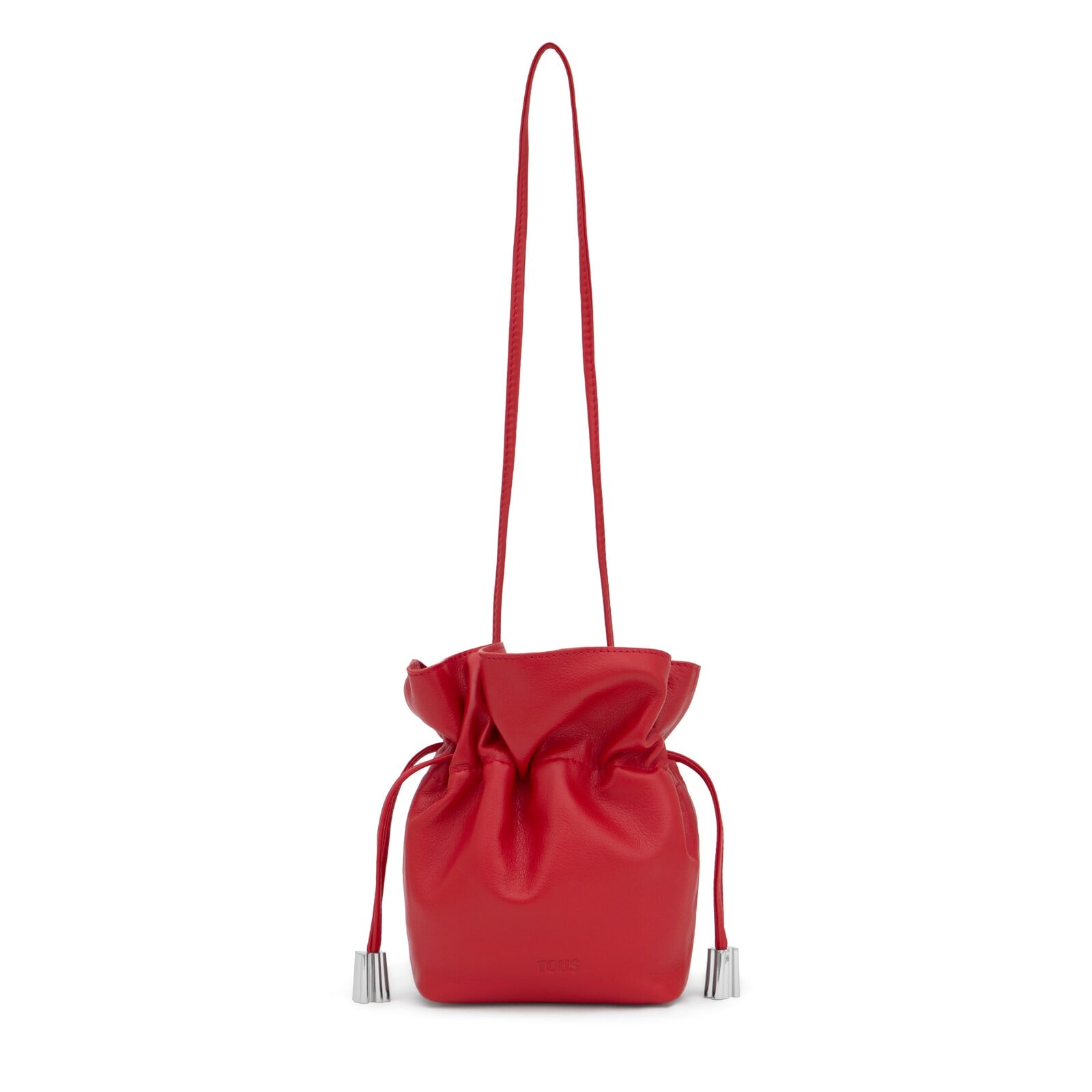 BOLSO BOMBONERA ROJA PEQUEÑA DE PIEL TOUS HERITAGE - 1