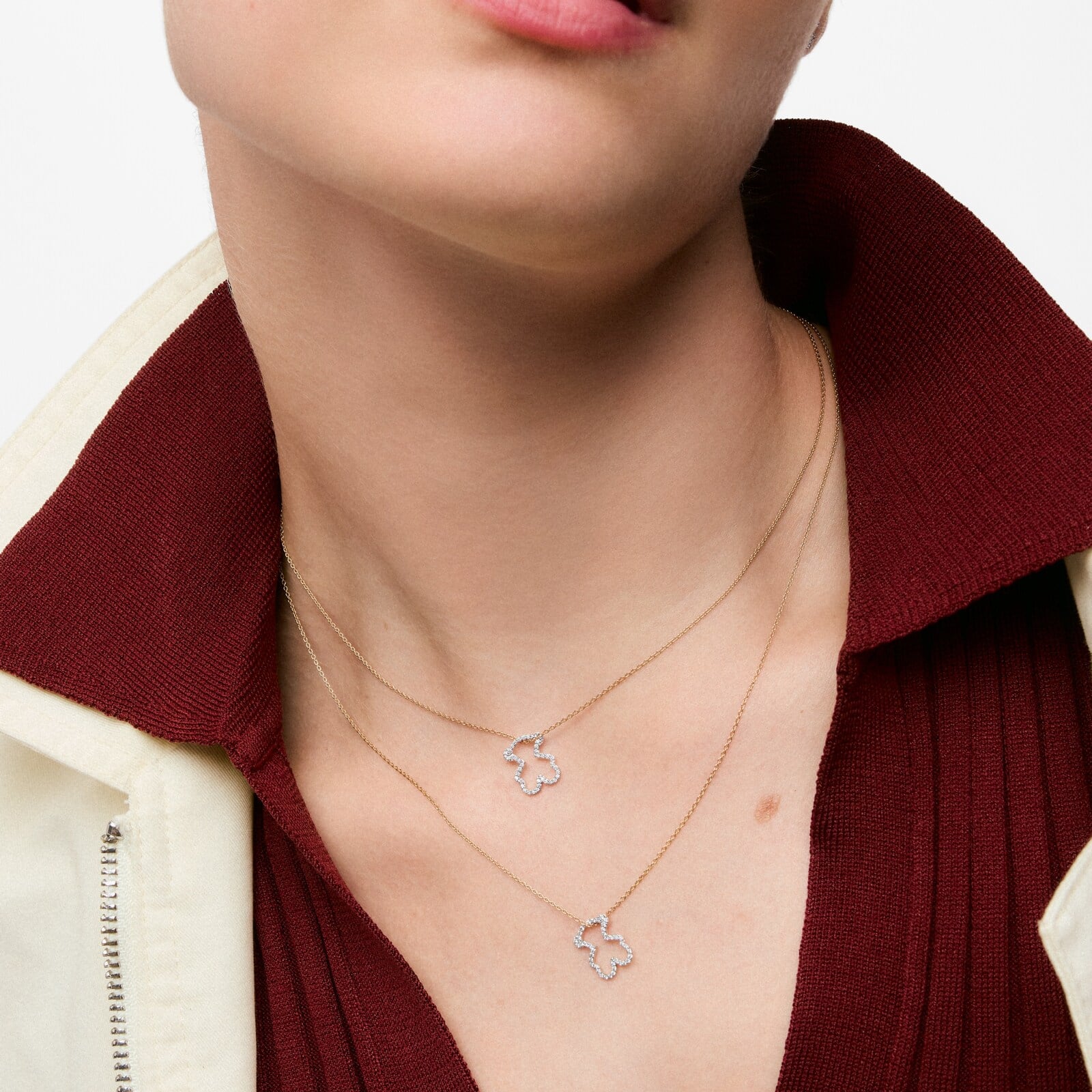 COLLAR OSO CON DIAMANTES Y ORO TOUS 9 KT KAOS - 4