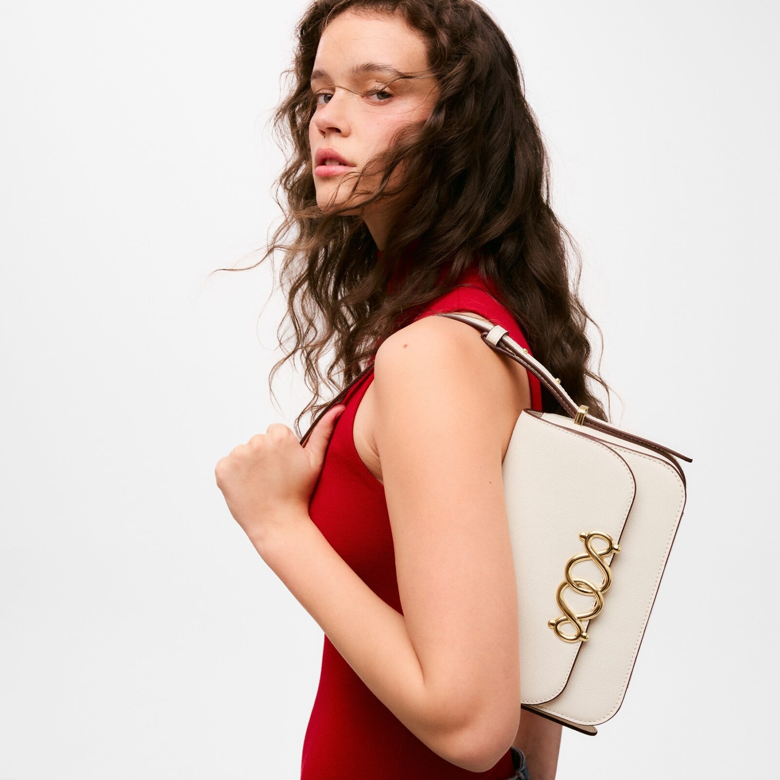BANDOLERA MEDIANA FLAP BEIGE TOUS INFINITY - 4